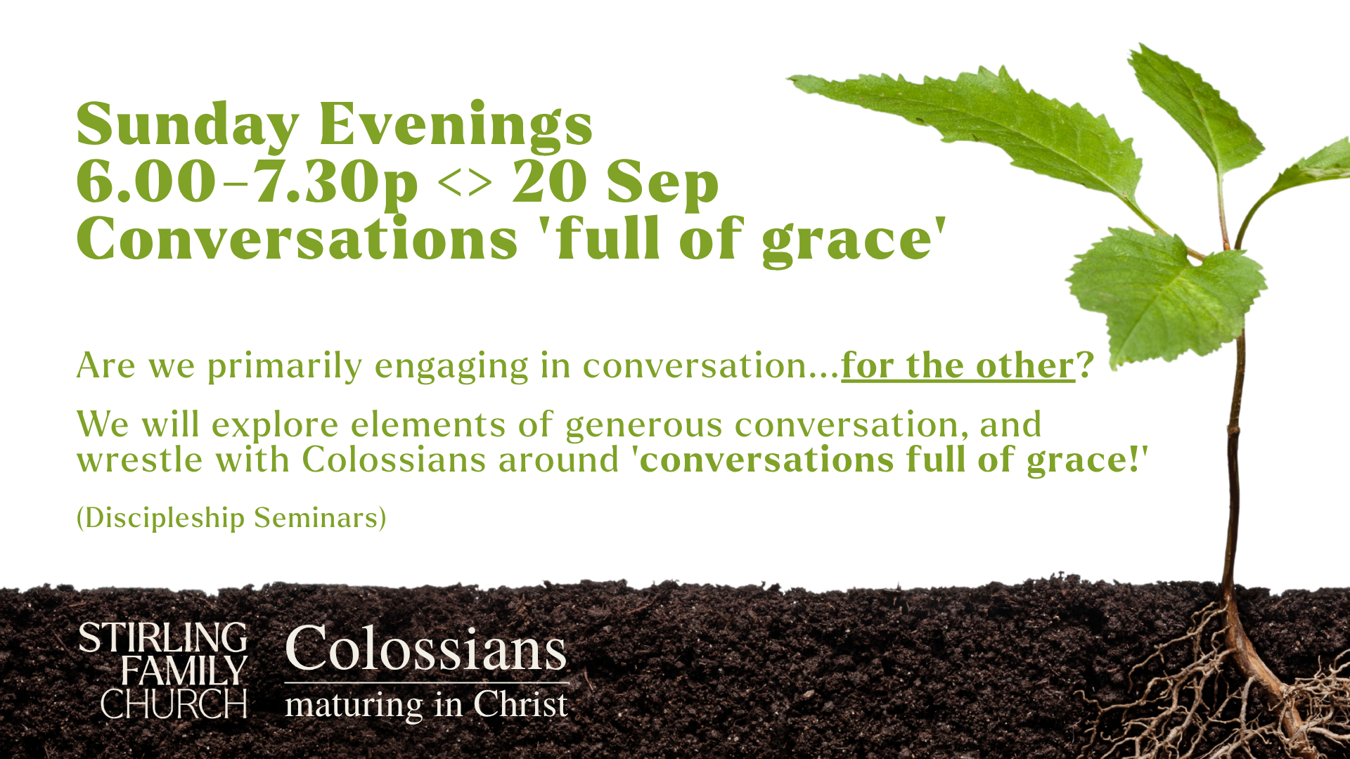 Conversations “full of Grace”