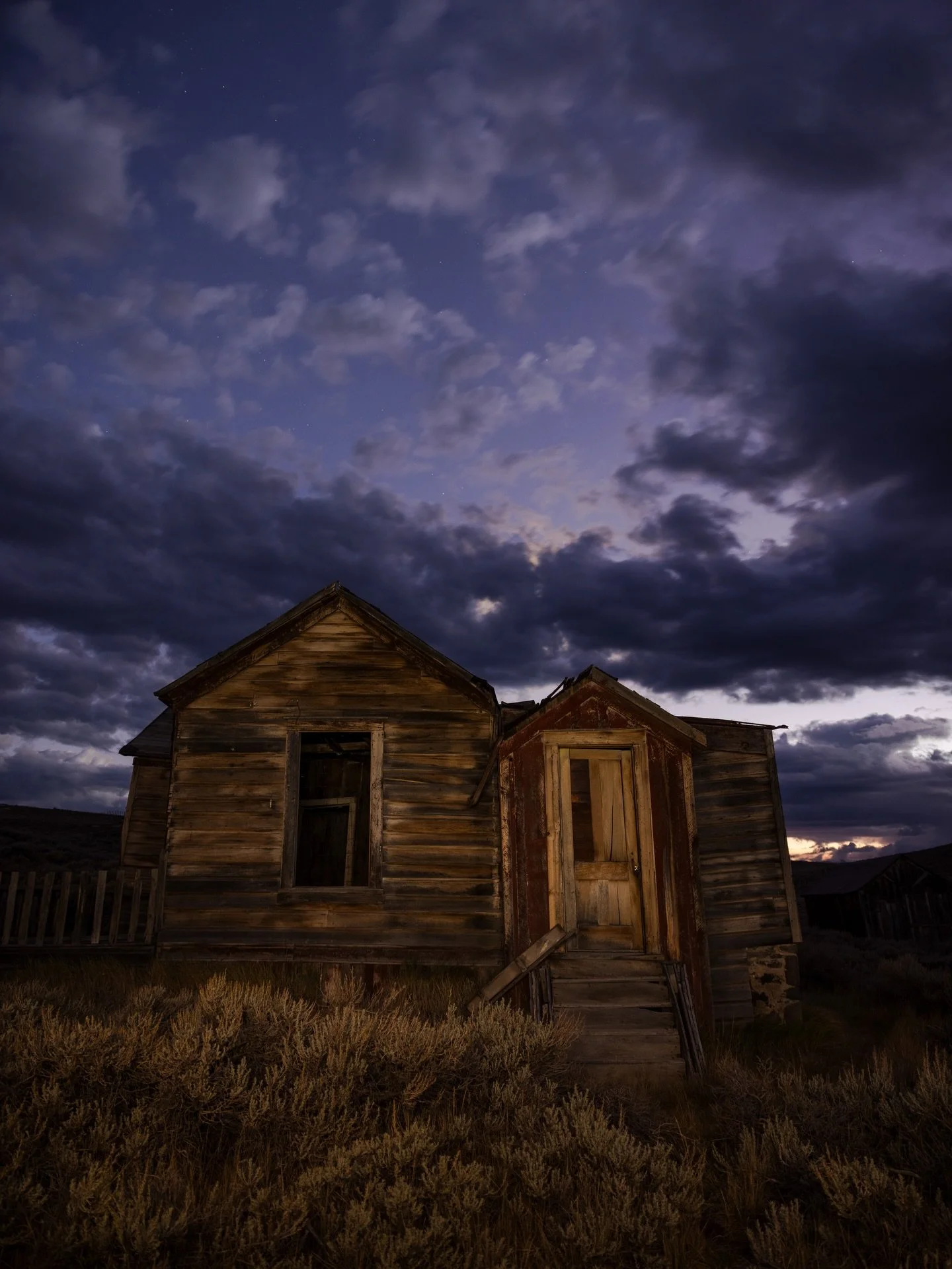 I always love exploring ghost towns in the summer. This is the Fouke House in Bodie. Built around 1880 the house remains today in &ldquo;arrested decay.&rdquo; I managed to capture this image of the house as night fell and silence filled what&rsquo;s