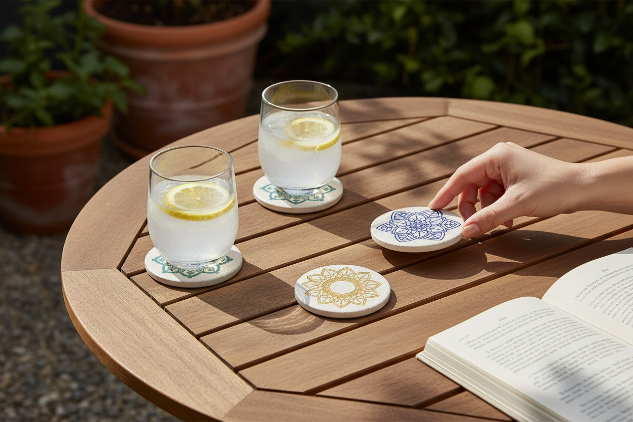 Garden Bloom Coaster Set