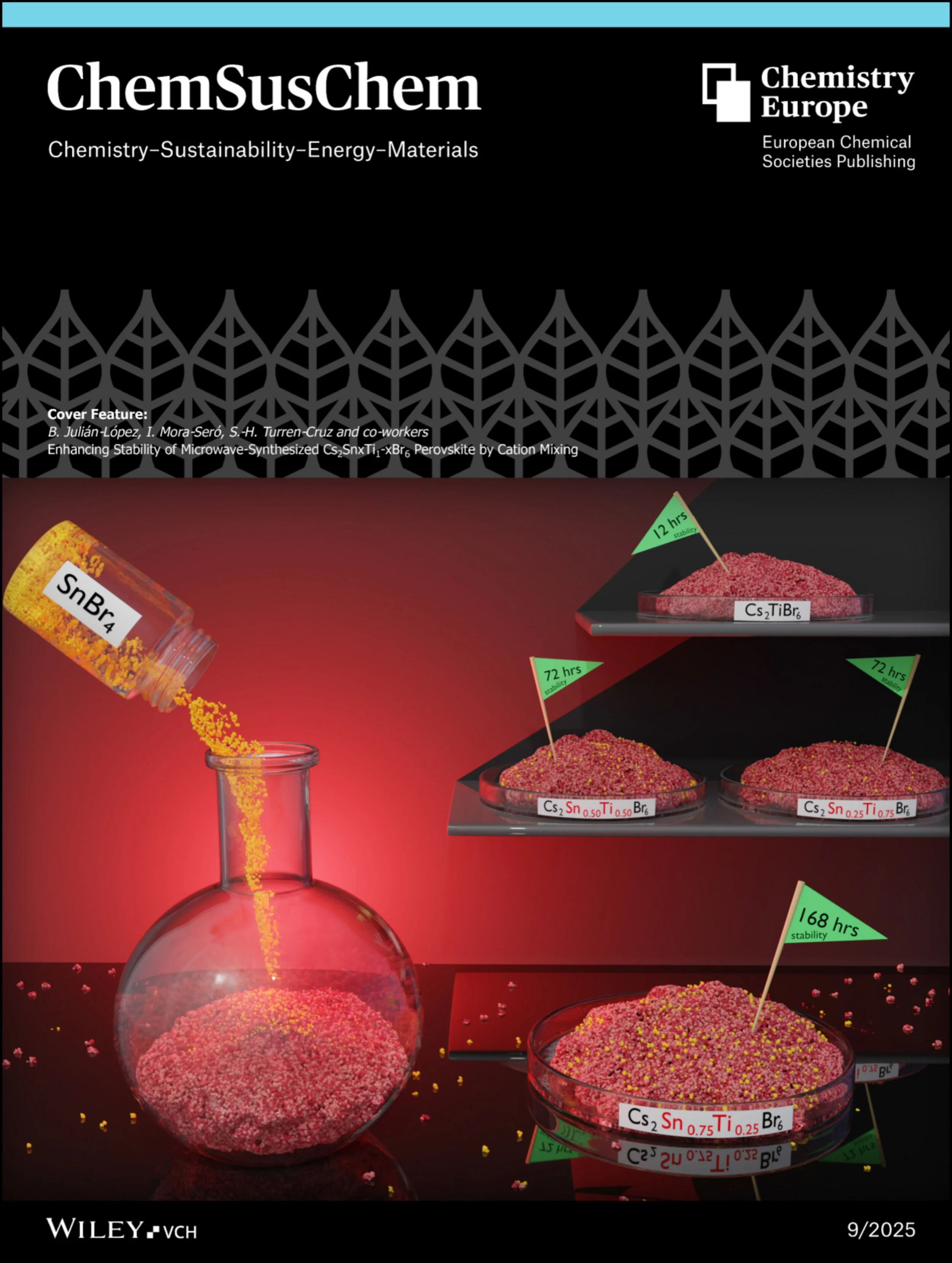 Stability improvement in perovskite Pb-free powders by varying the amount of SnBr₄ (S. H. Turren Cruz - INAM UJI, Polish Academy of Sciences)