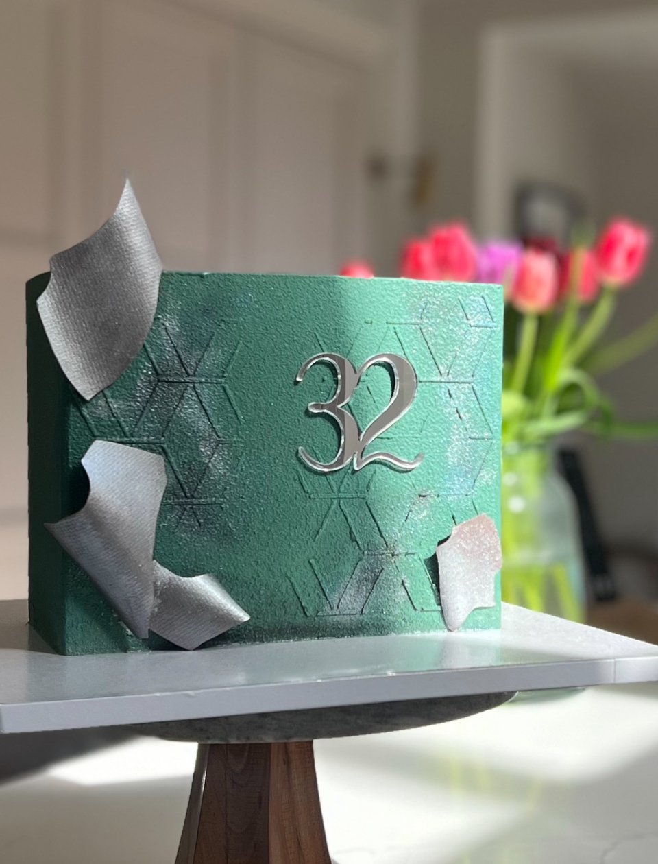 Square celebration cake. Luxury cake. Original cakes manchester. Cheshire cake maker. Manchester cake maker