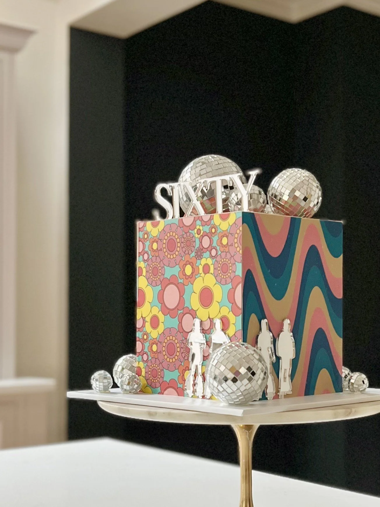 70s disco cake altrincham. Abba themed cake.