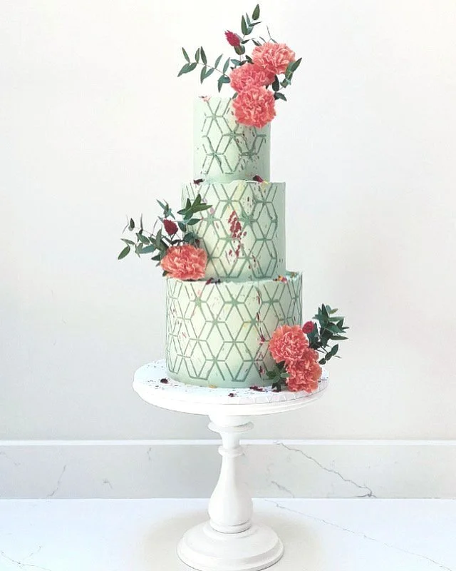 Sage green wedding cake, Altrincham, Manchester
