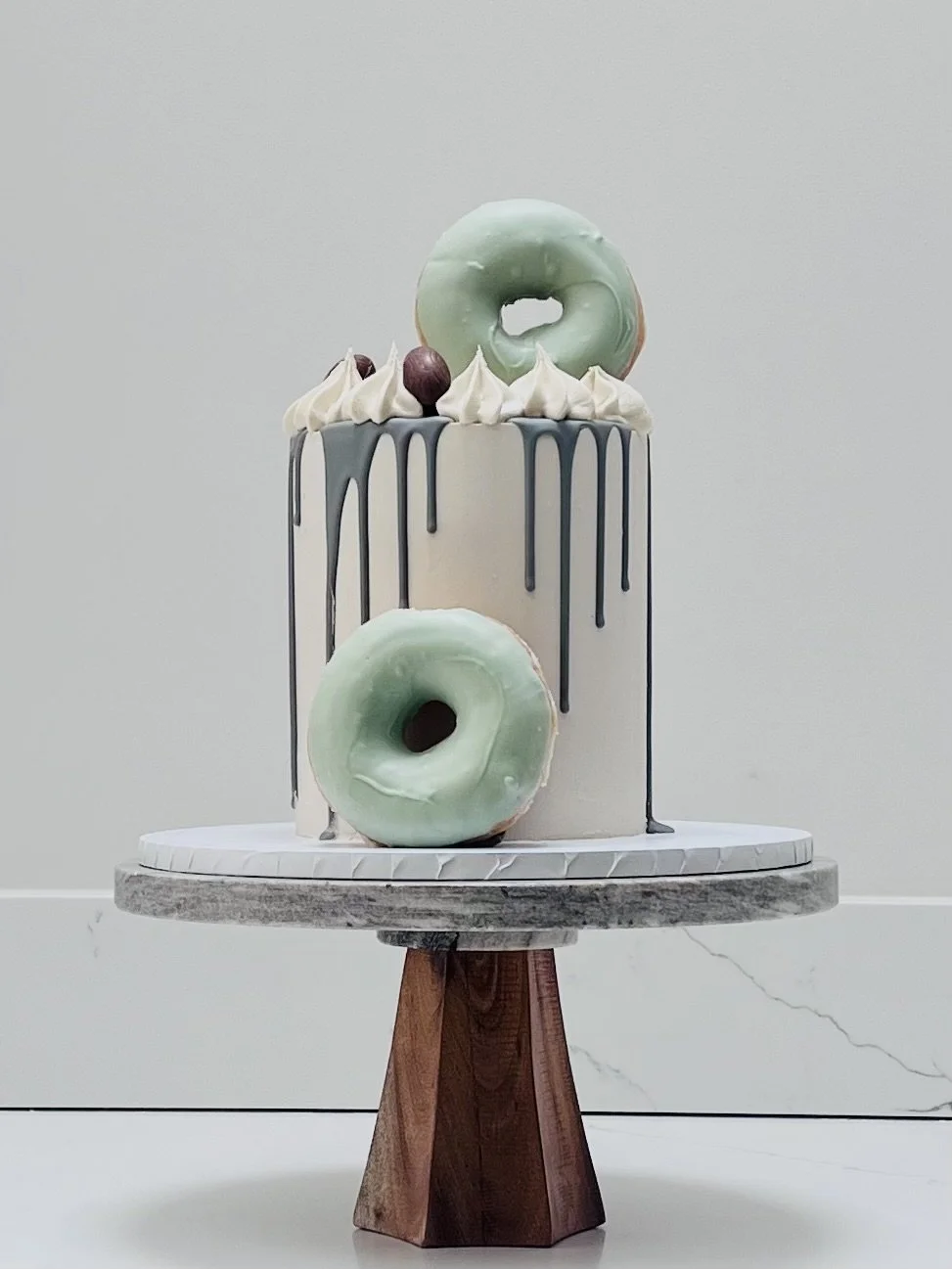 Mini cake with donuts. Cakes Altrincham. Cakes Manchester.