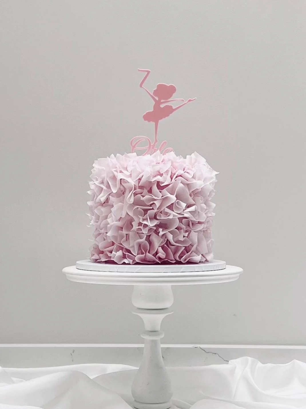 ballerina cake. luxury cake. wafer paper cake. pink cake. ballerina cake manchester. ballerina cake altrincahm. ballerina cake cheshire