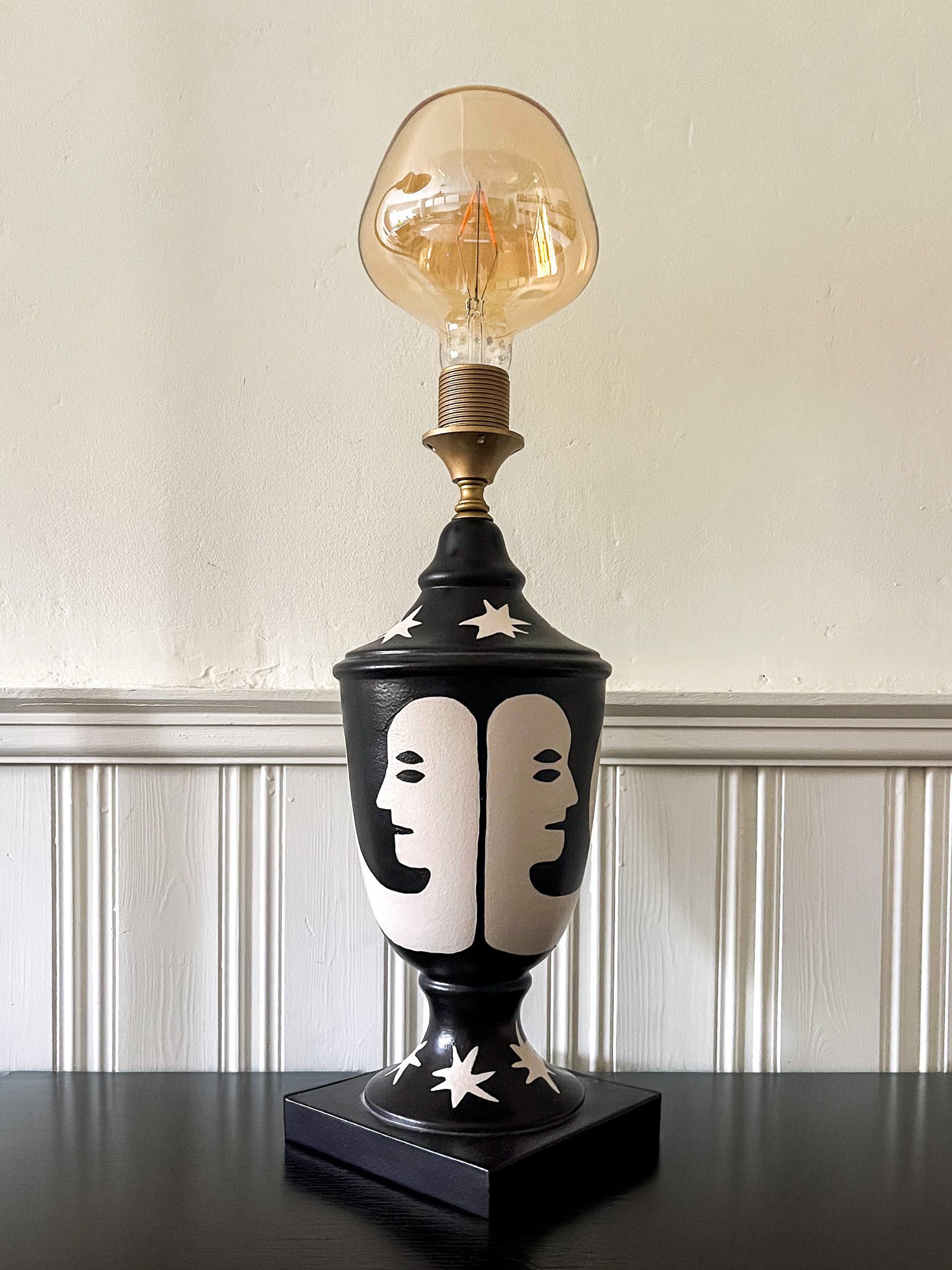 painted lamp - acrylic