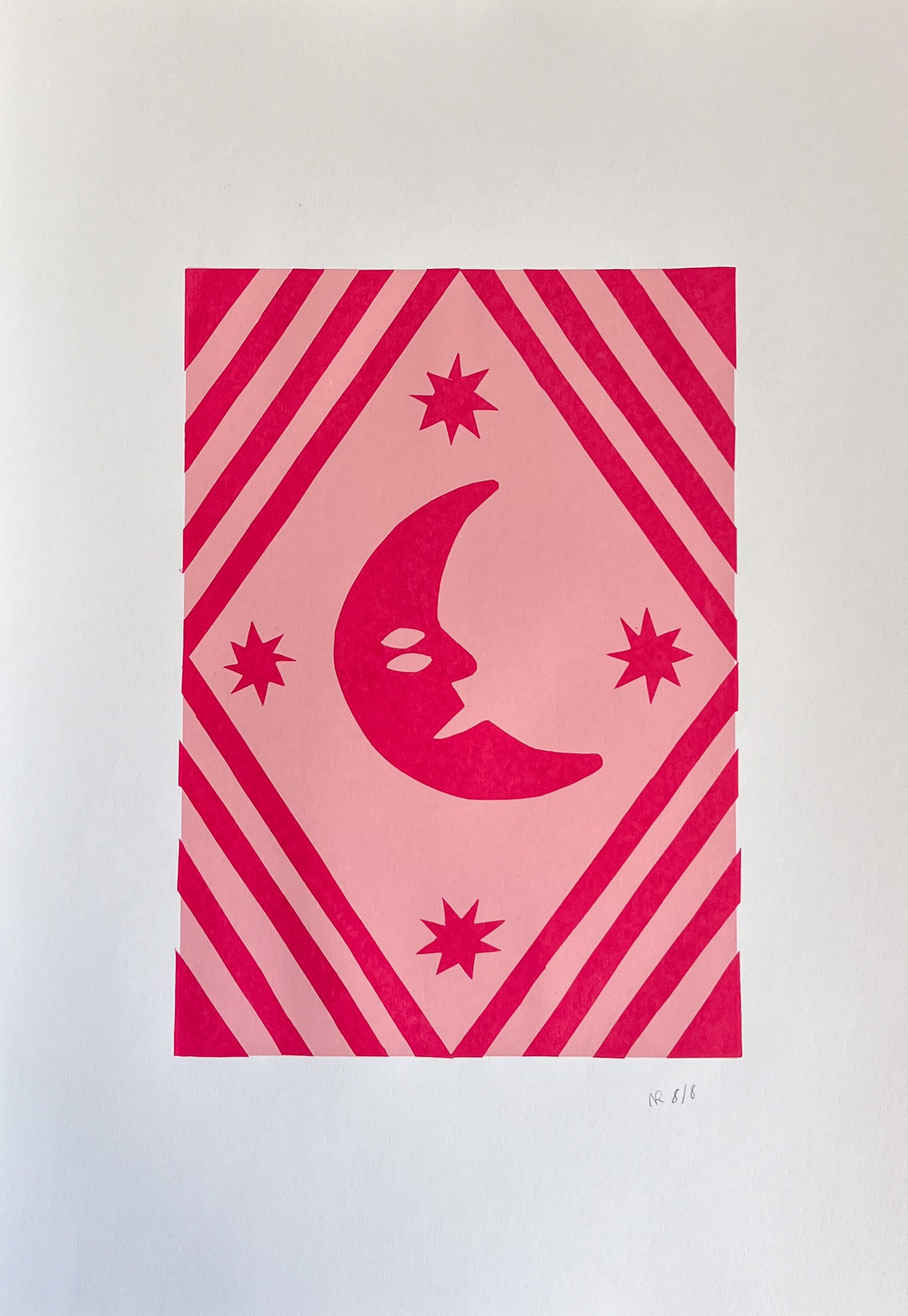 screen print - two layer ink on paper