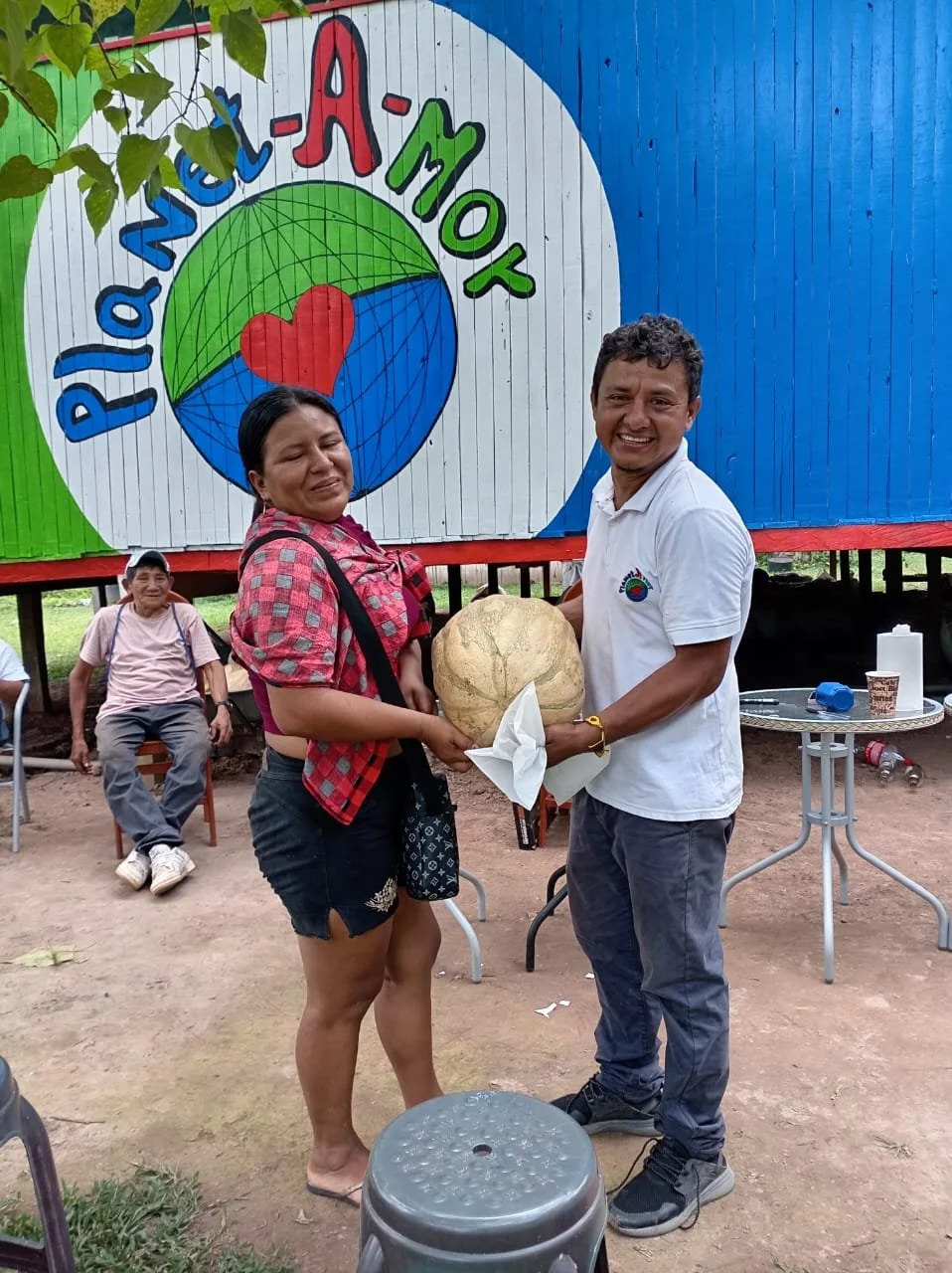 Showing the fruit harvest in planet-a-mor