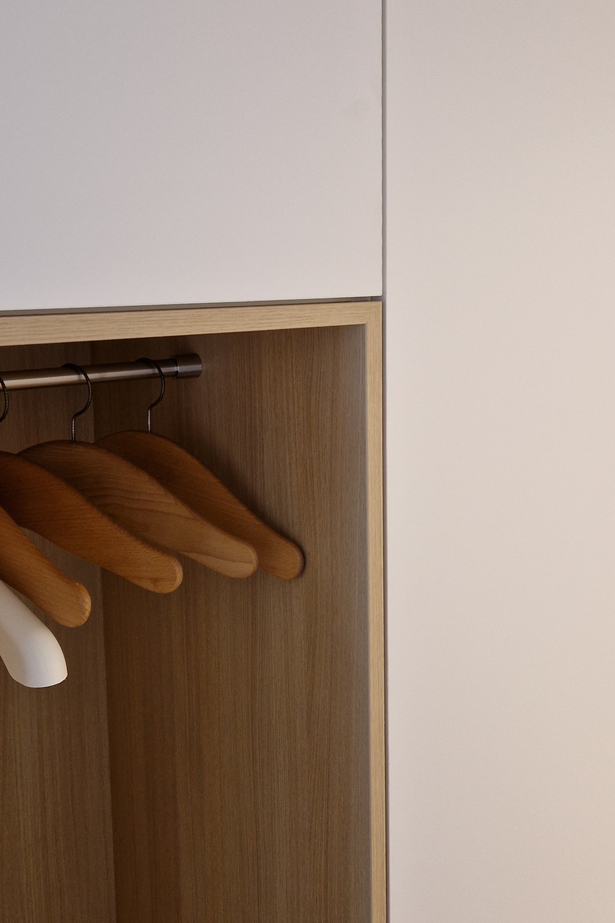 Detail einer Garderobe