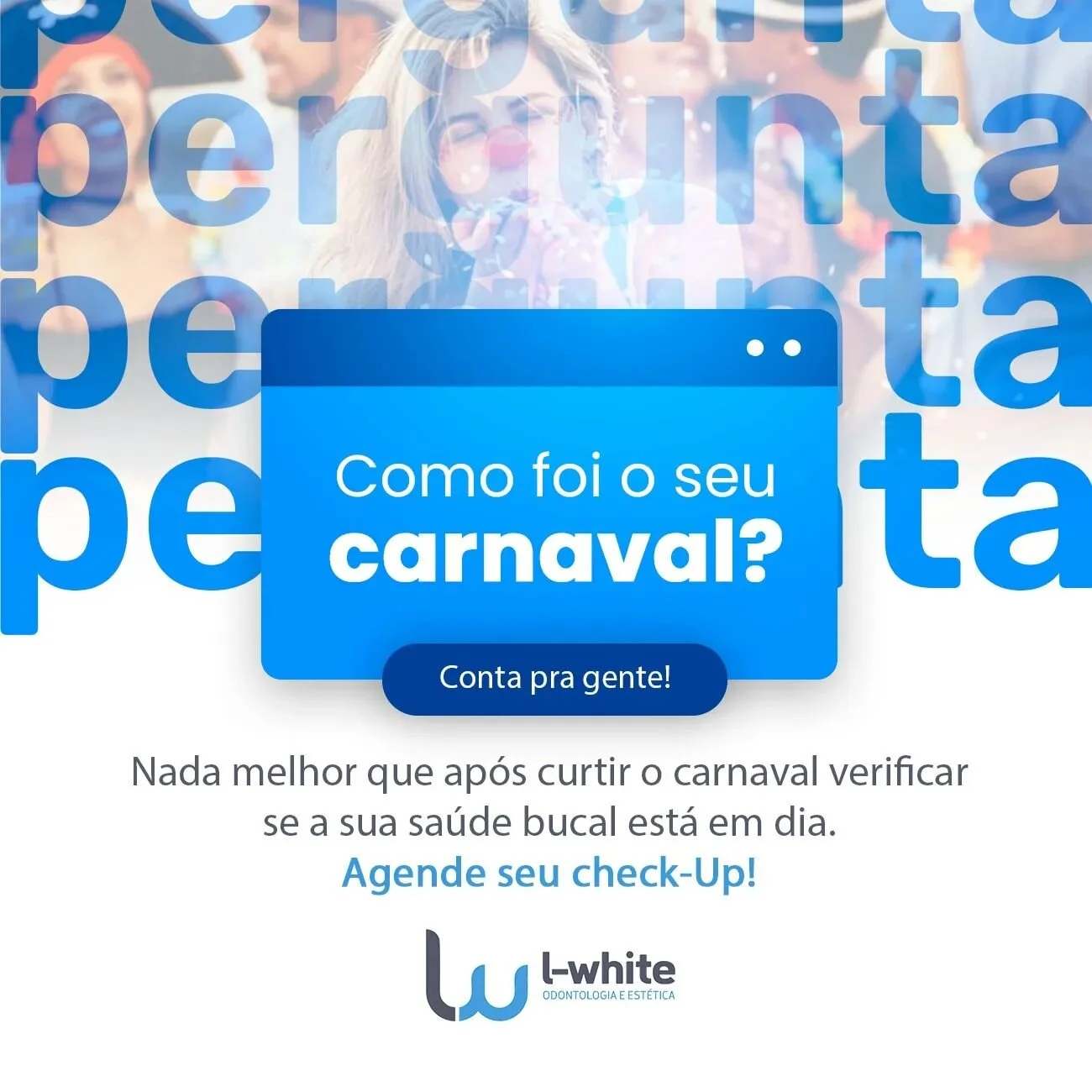 Nada melhor que após curtir o carnaval verificar se a sua saúde bucal está em dia, ainda mais se você não tomou tantos cuidados no período. Não perca tempo e agende seu check-up pós Carnaval.
Ag
