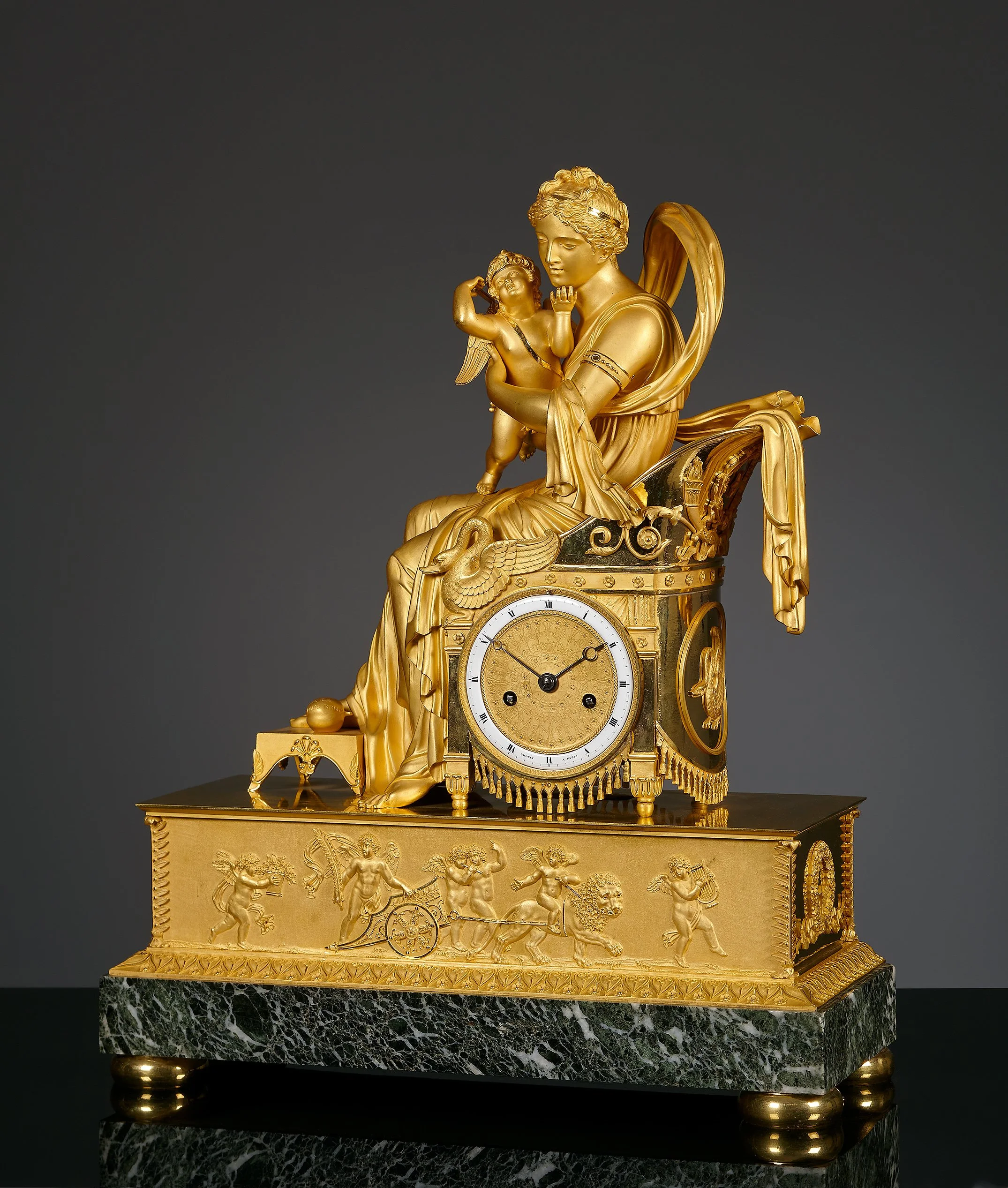 Franse Empire pendule, À la Plus Belle, ca. 1815, 19e eeuw