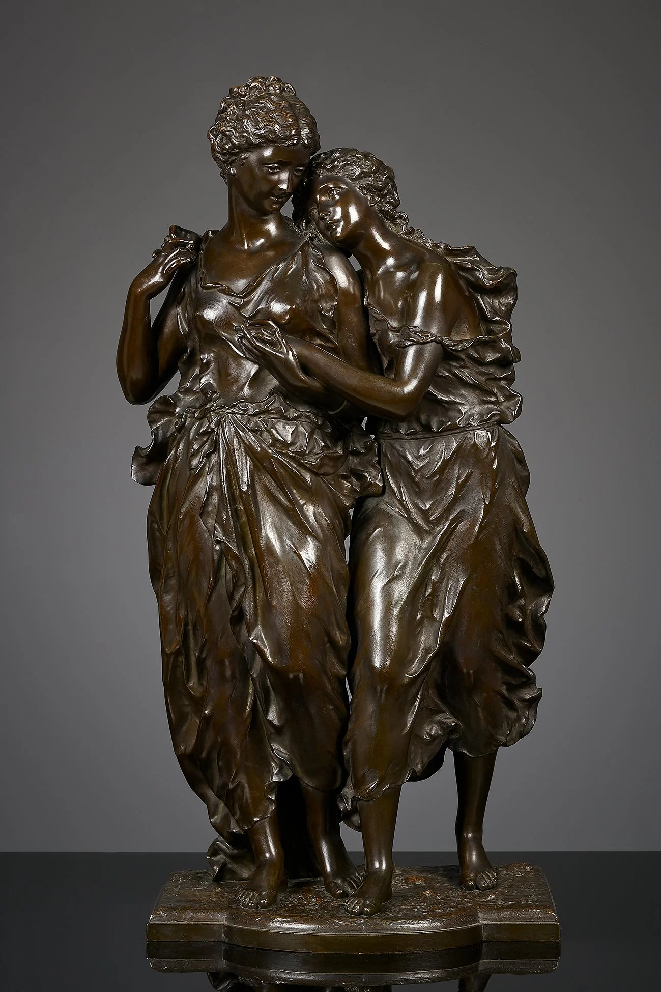 Ernest Rancoulet (1870-1915), twee zussen, ca. 1900