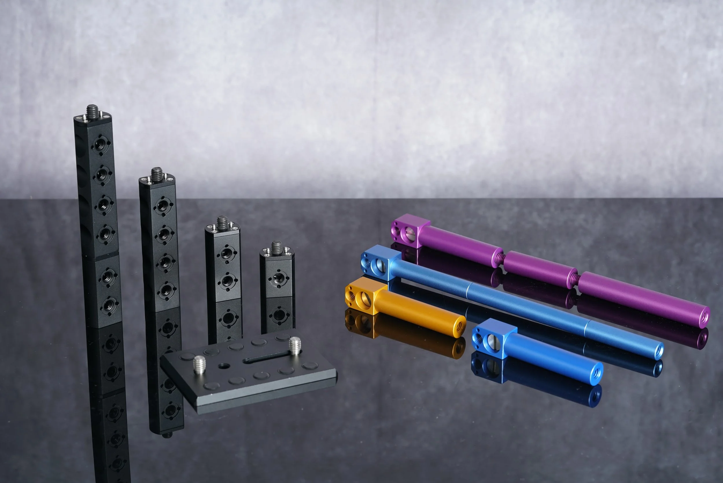Did you know Lensworks designs and manufactures camera accessories?  And has done so for over 5 years?  We make these fantastic tools to make your builds better!  Motor bars, handle extensions , qr plates and more!  We can help bring any idea to desi