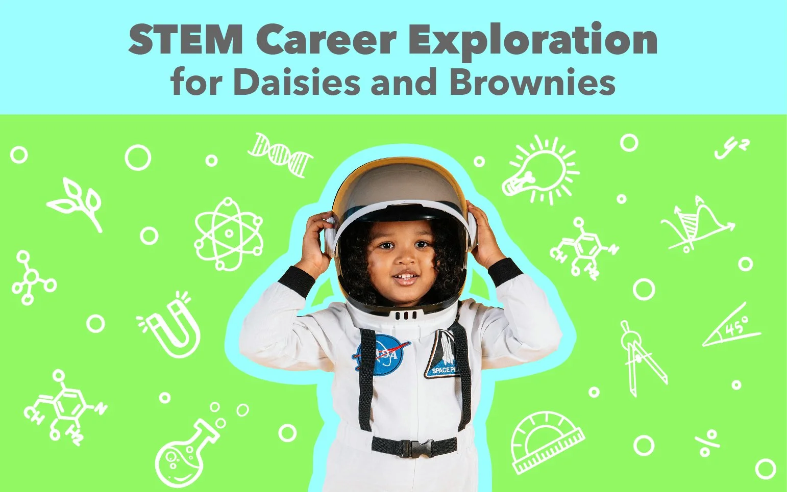 Daisies and Brownies Girl Scouts learning about STEM careers