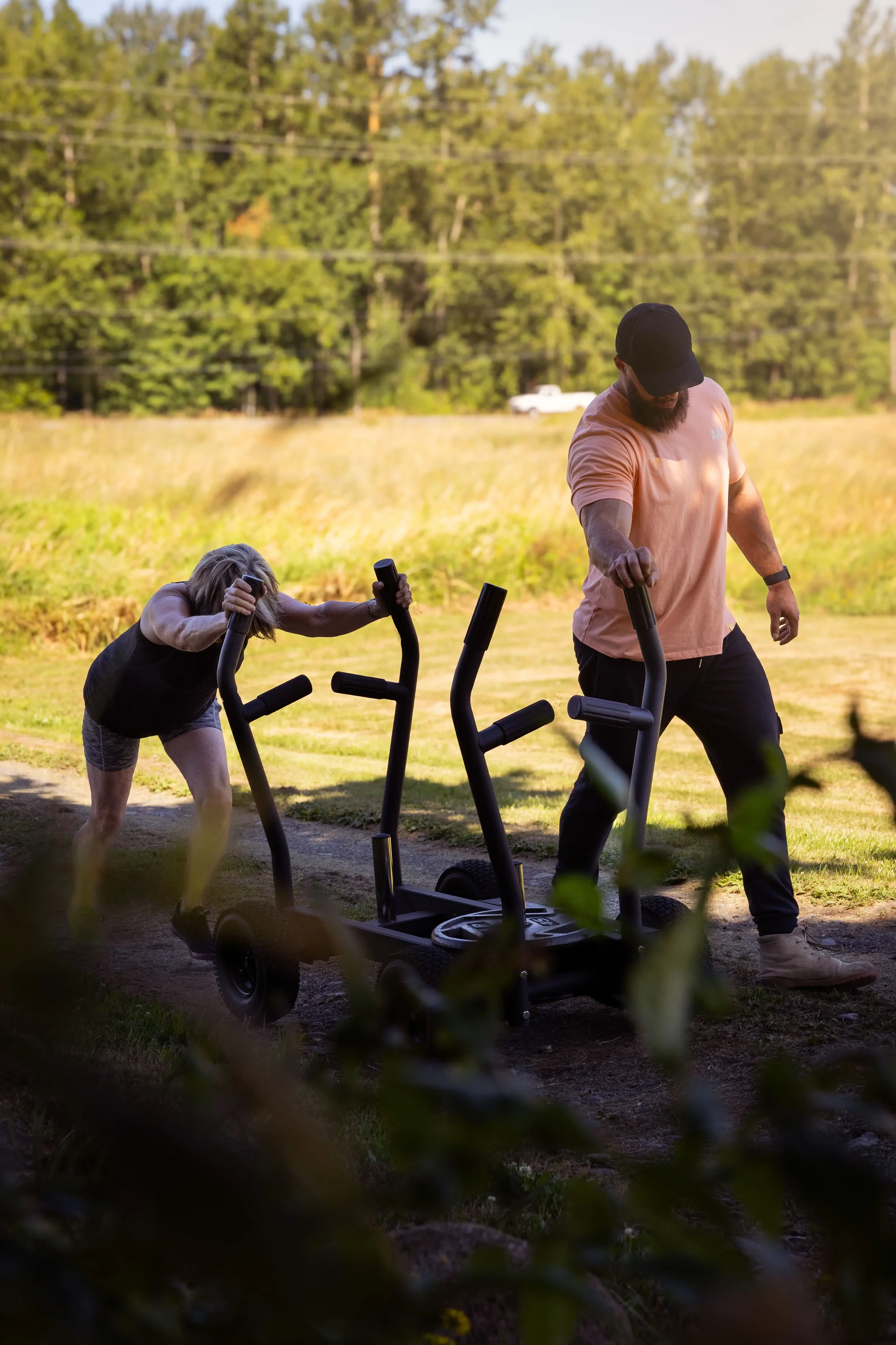 scott with client at the gym