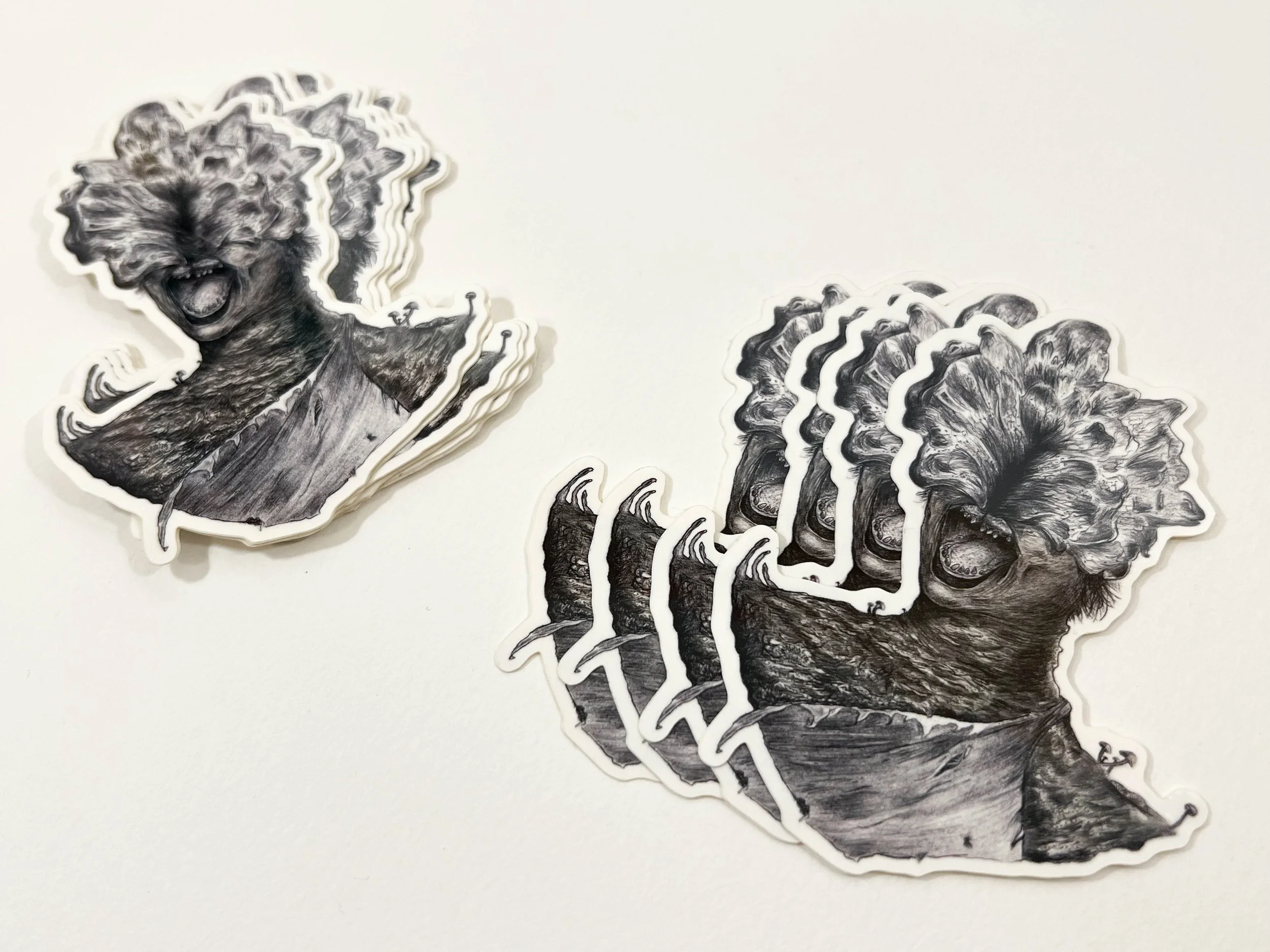 Clicker | Graphite Art Glossy Sticker
