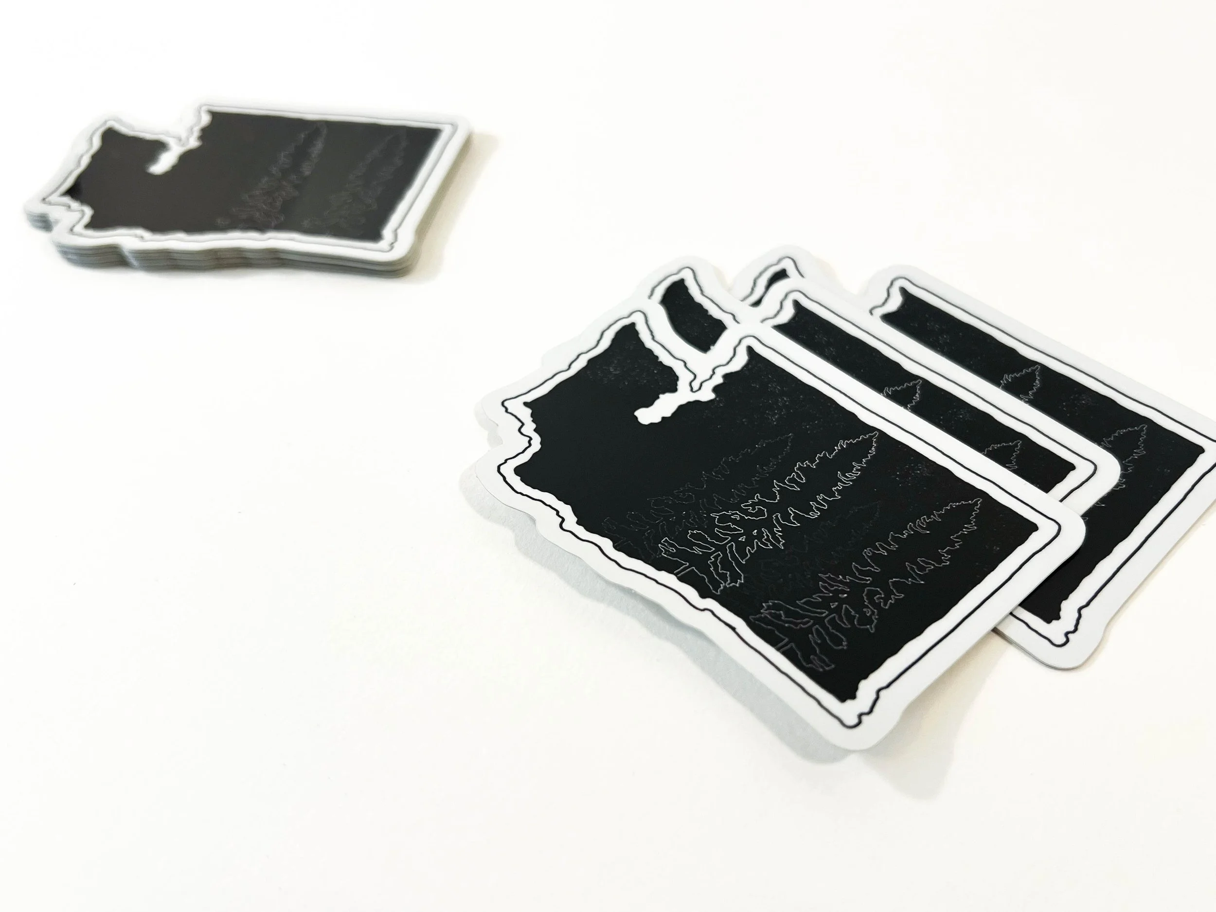 WA State (Starry Night) | Holographic/Glossy Sticker