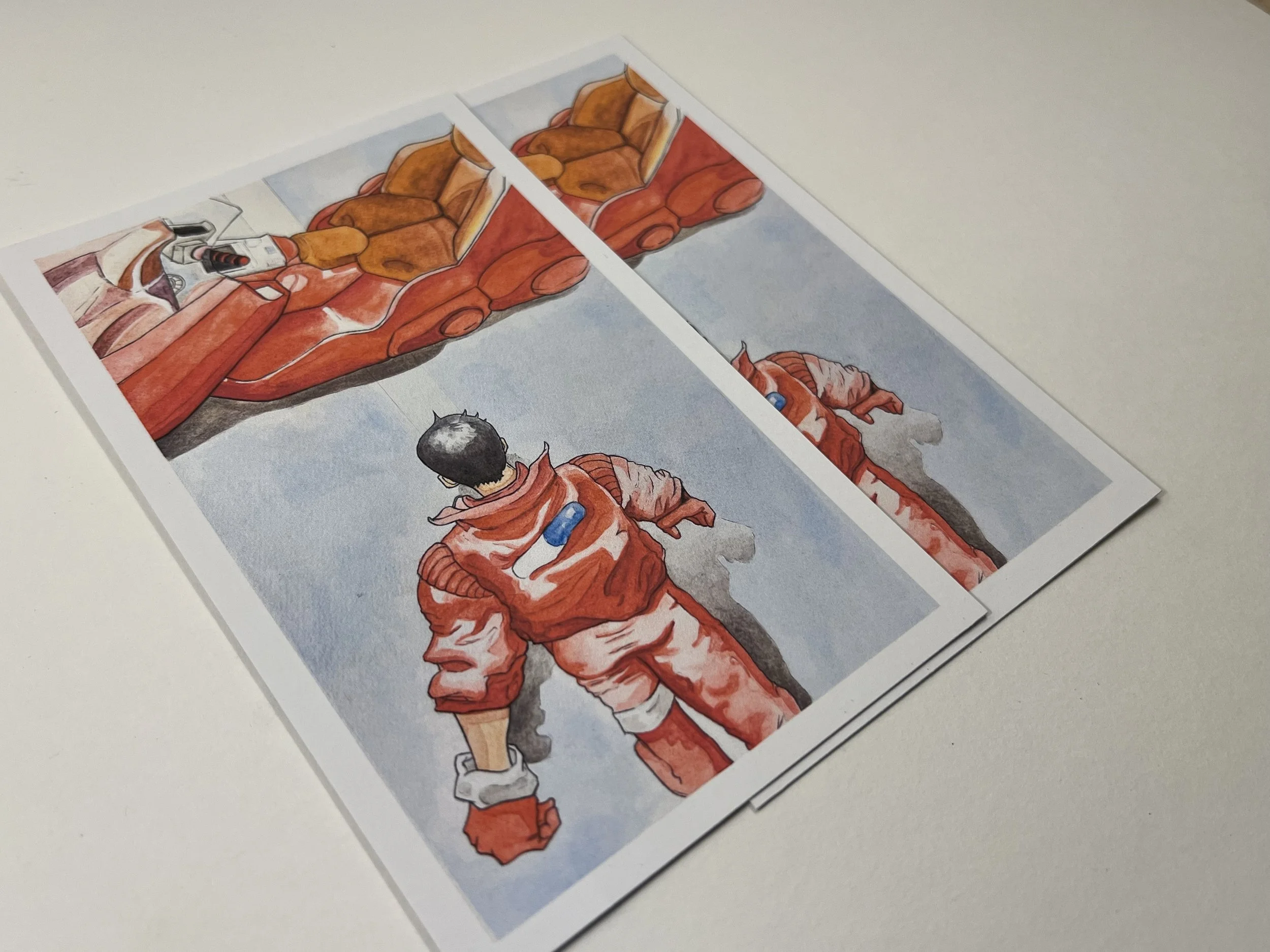 Akira Inspired Watercolor Print