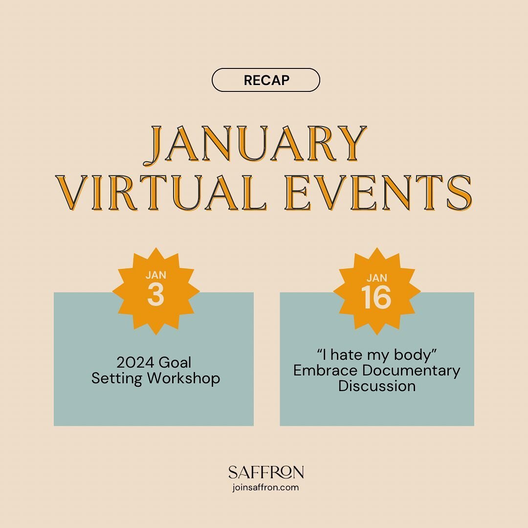 Every month, there are 1-2 virtual events hosted for the Saffron community. The purpose of these events is to touch on various aspects of members&rsquo; lives, offering workshops related to their careers, engaging in discussions about podcasts and bo
