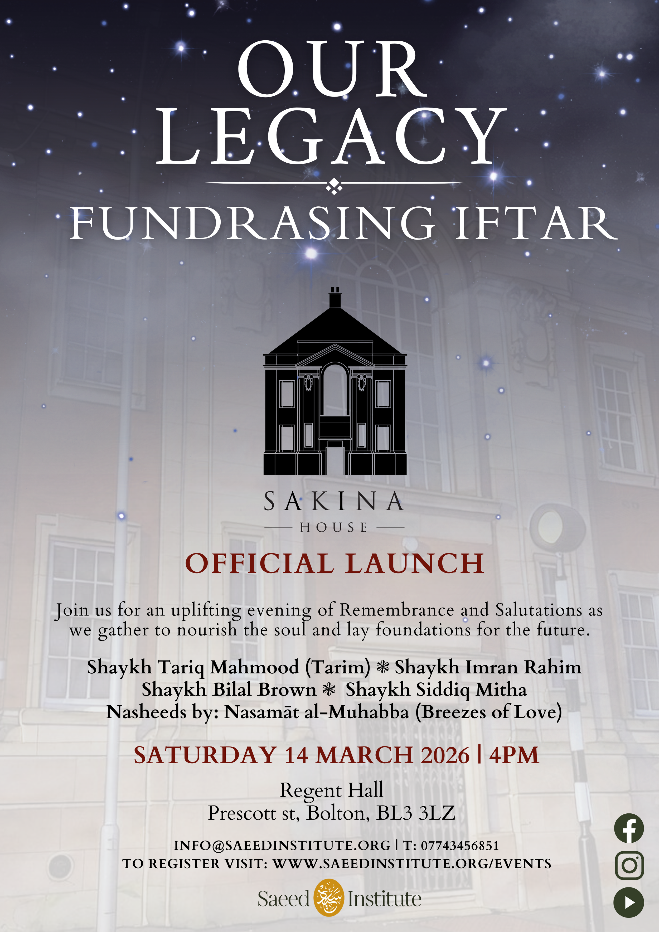 Our Legacy | Fundraising Iftar