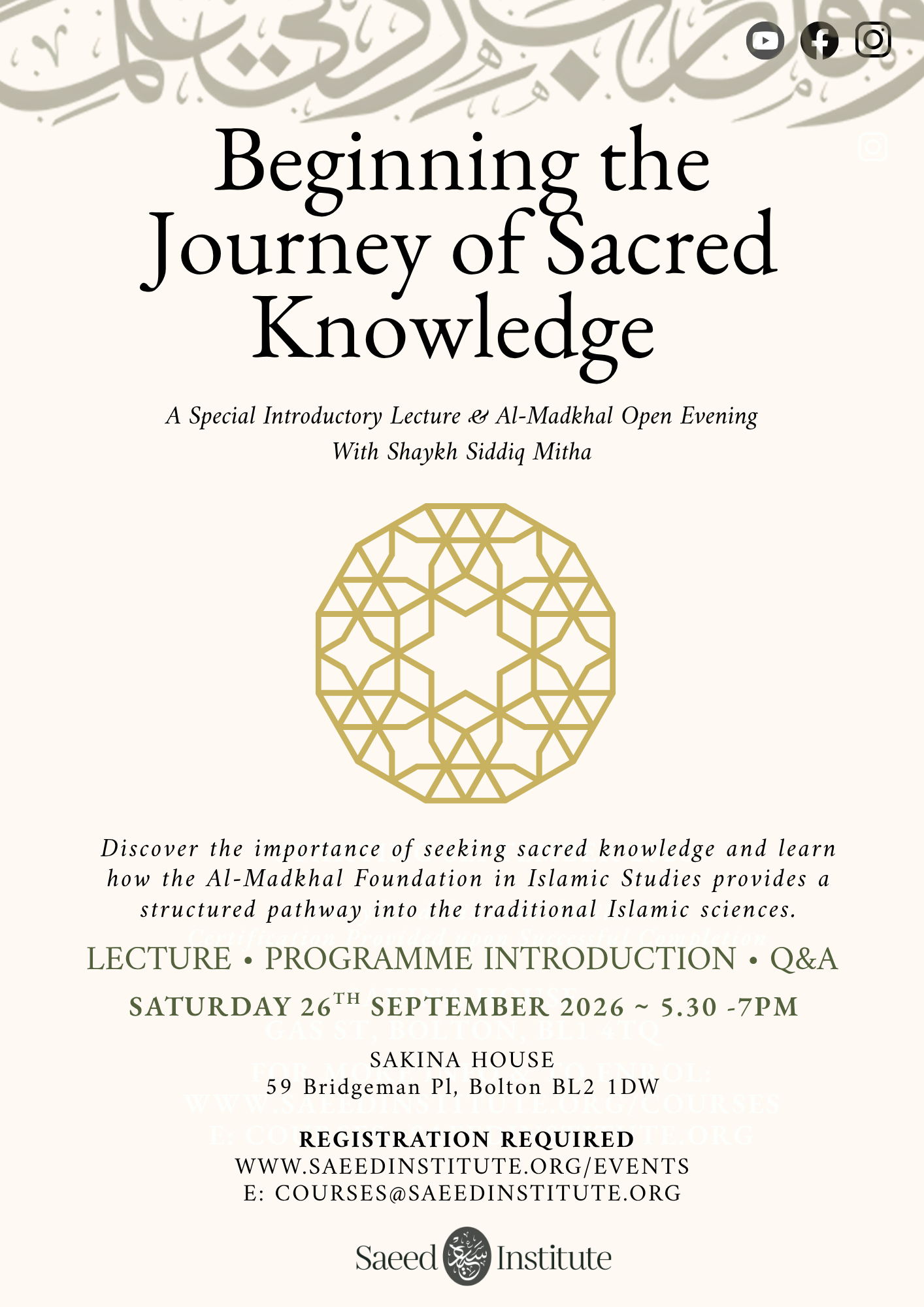 Beginning the Journey of Sacred Knowledge