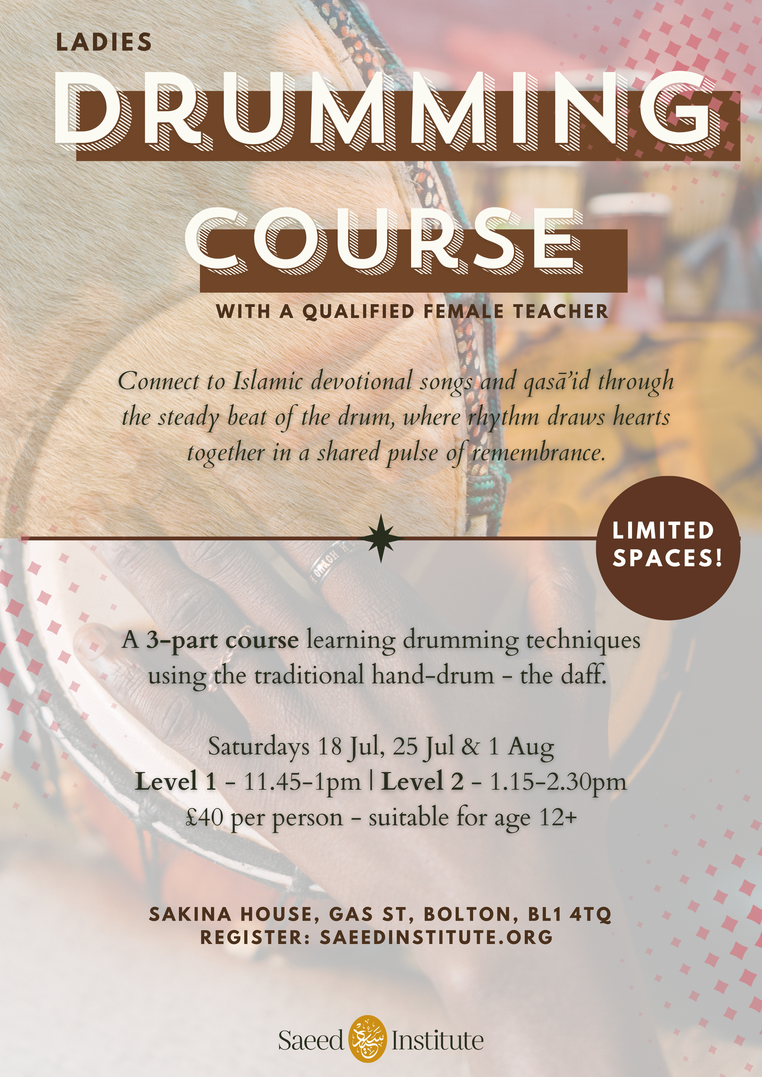 Ladies Drumming Course - Level 1