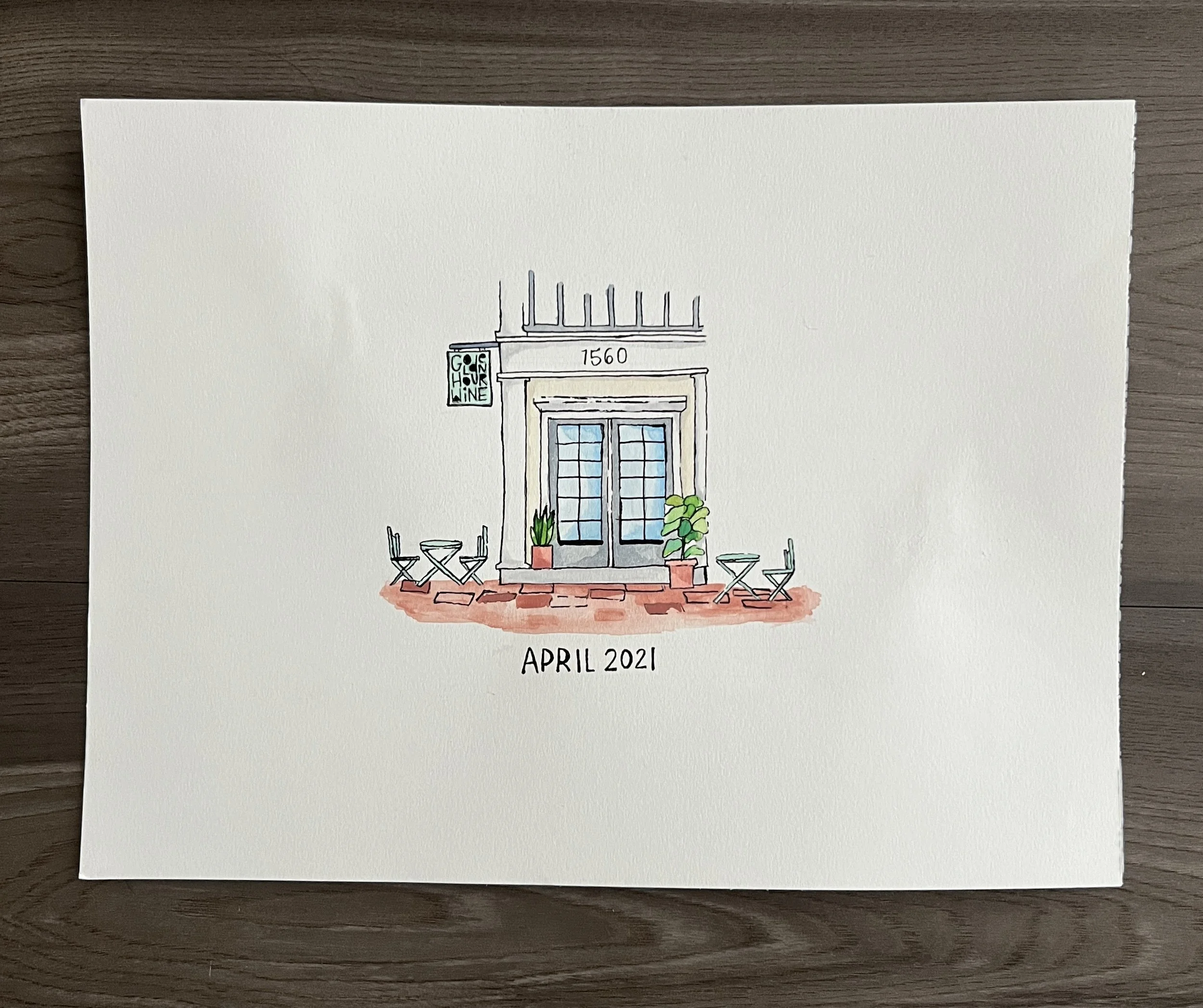 Golden Hour Wine Building