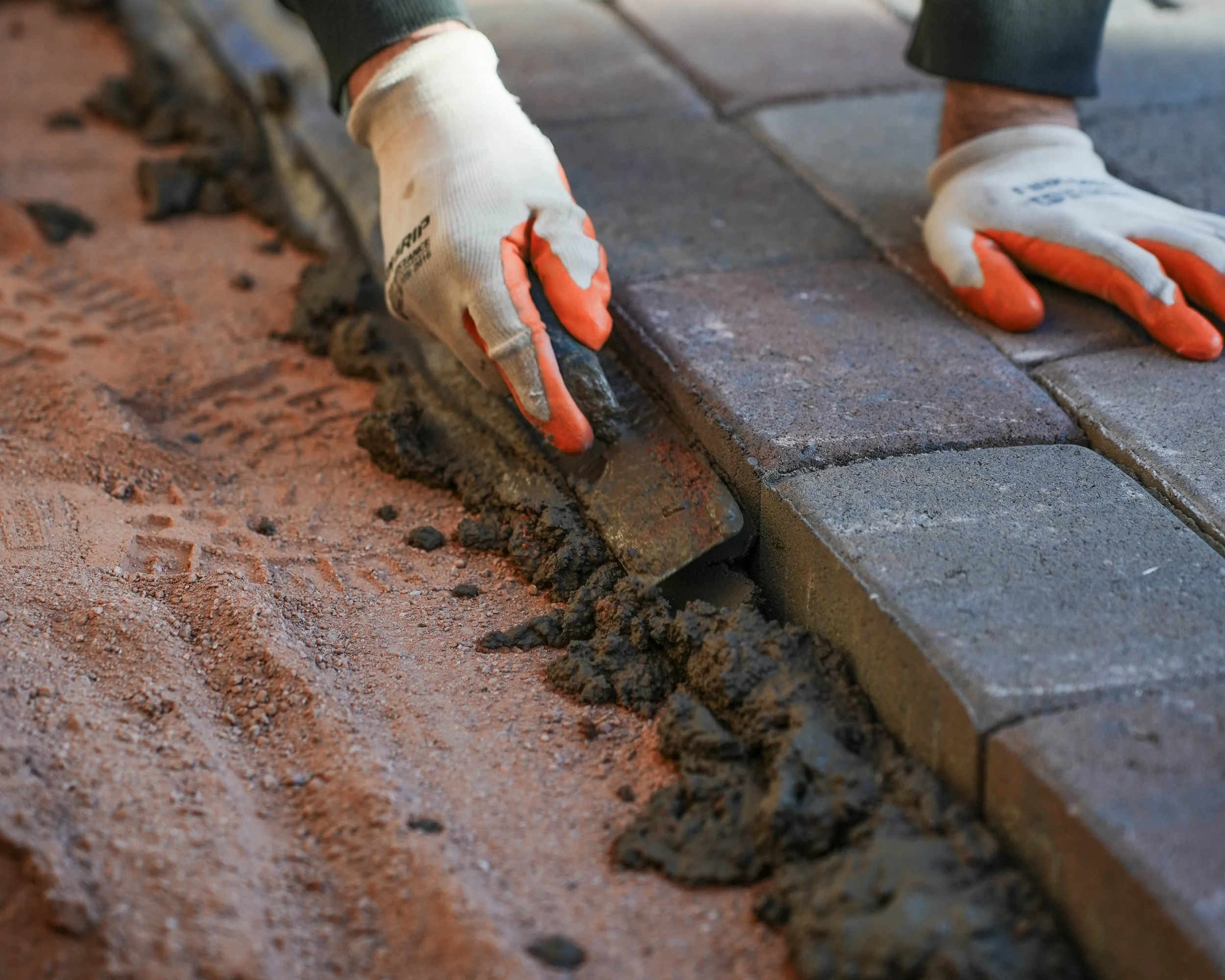 Prepping a paver installation job near Phoenix by Better Life Landscape & Design