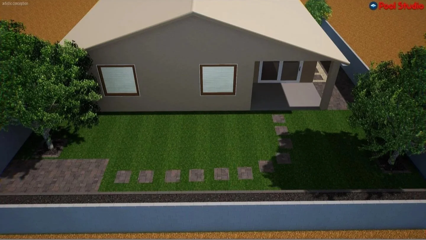 3D Rendering Design for a local property by Better Life Landscape and Design near Queen Creek, Arizona