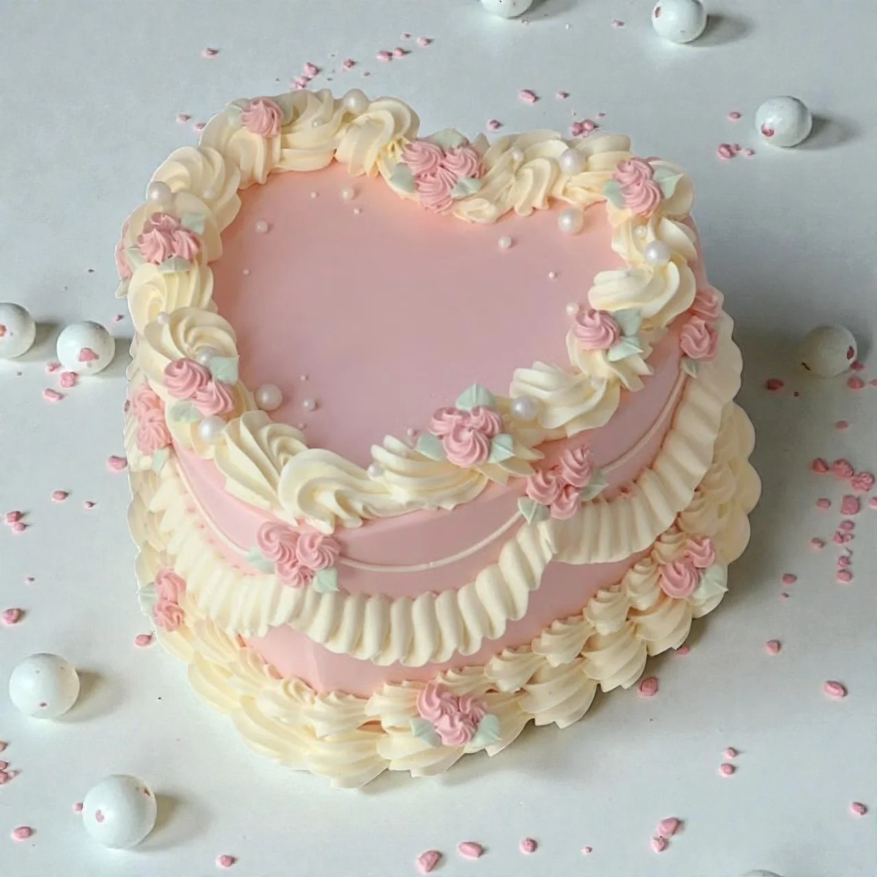 Galentines Vintage Heart Cake Class at The Cakery 2/12/26 6pm