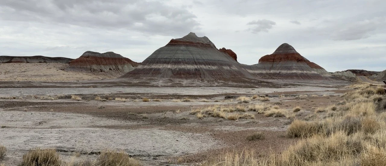 35 - We call these petrified sand dunes.