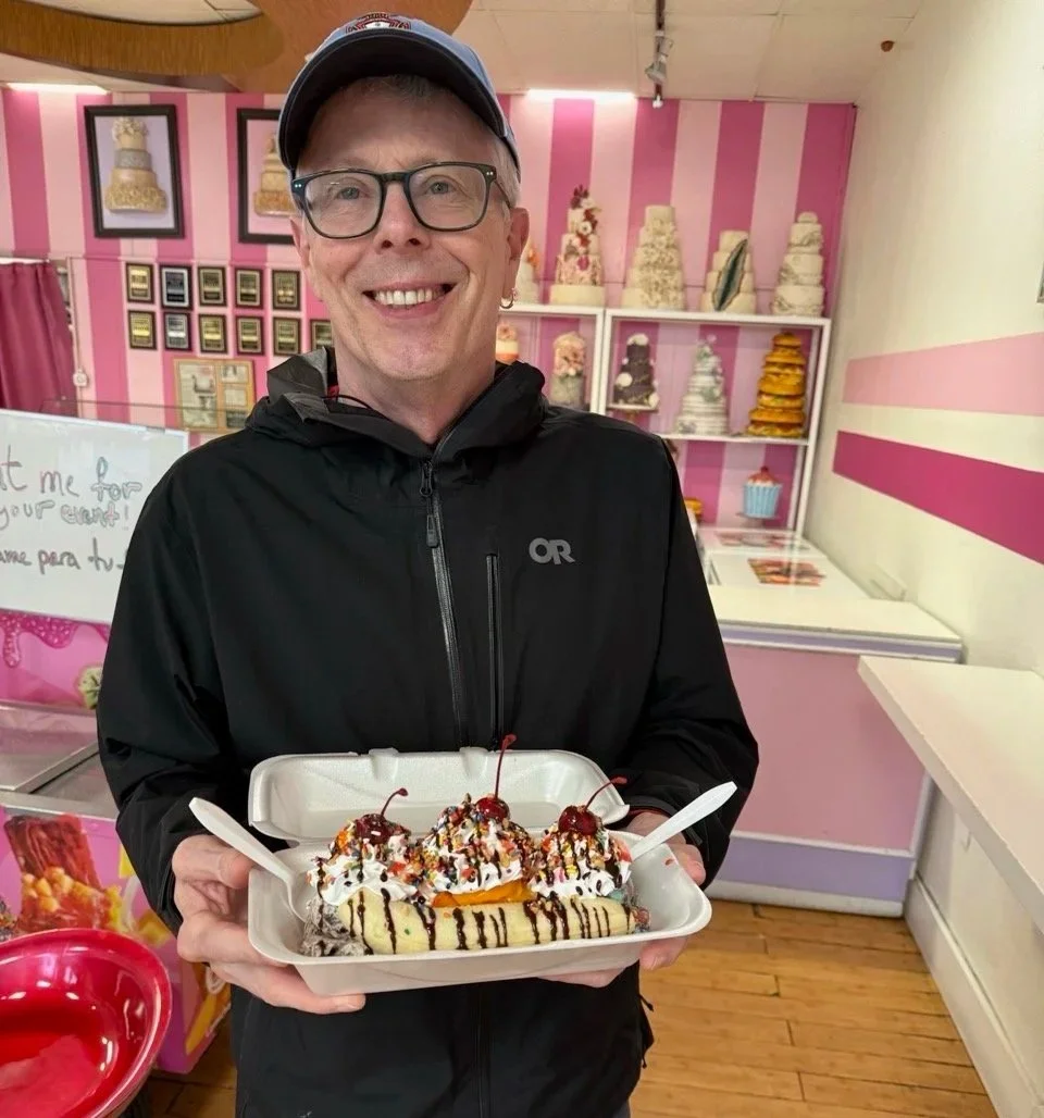 23 - Obviously, key lime pie can only go so far in satisfyng a craving for sweets.  For dinner, we visited La Michoacana Key West Mexican Ice Cream, and feasted on a delicious banana split. 