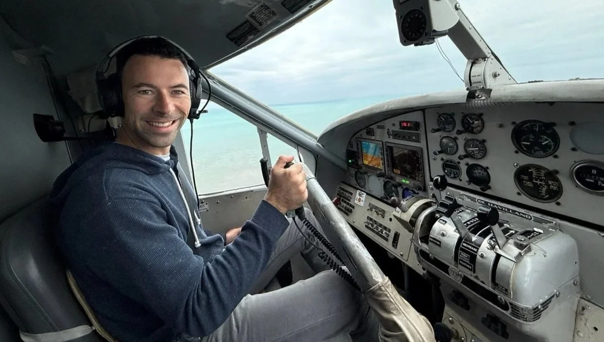 28 - Our pilot was thrilled to have Julie beside him, instead of some grumpy-old man.