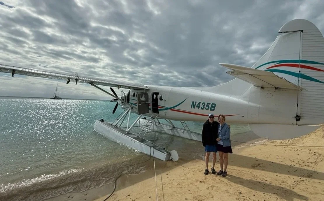 32 - The water-landing was smoother than any land-landing we've ever hand.  Unfortunately, it was just as cold on Tortoise Island as it was on Key West.