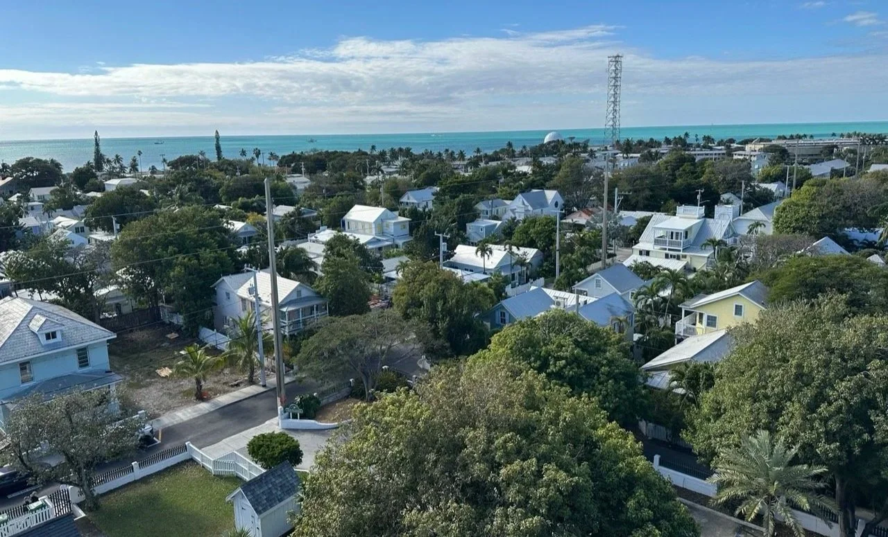 50 - The view of the west end of the island.