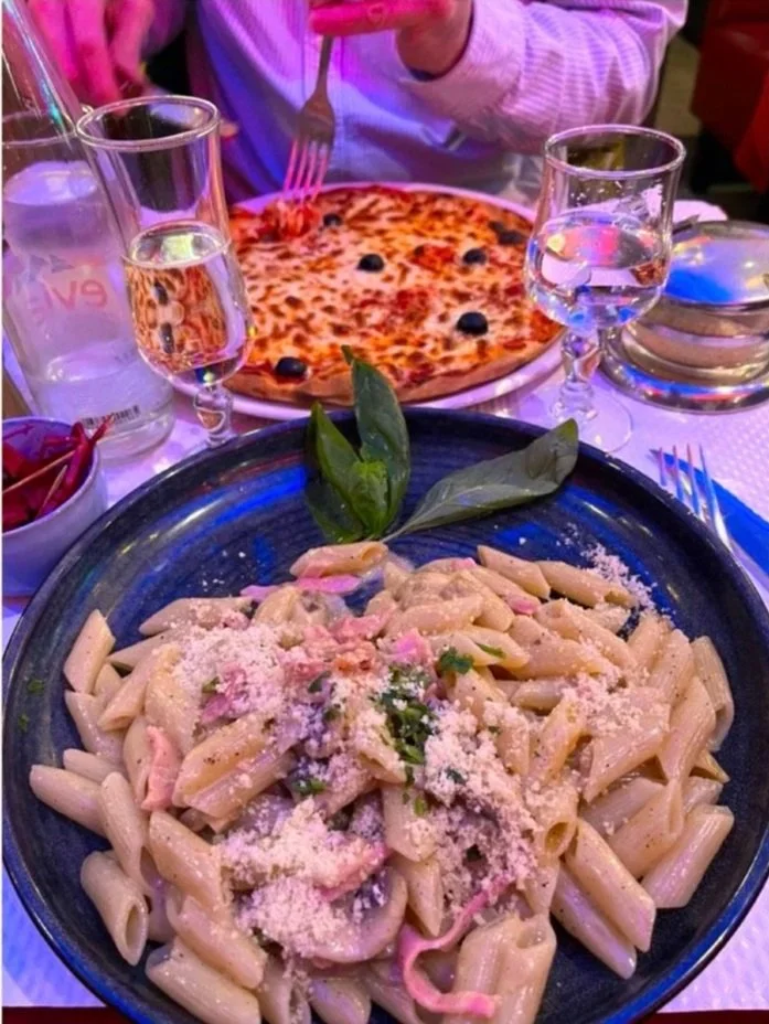  
  5. Some tasty Italian was a great way to start off our visit.   
 
