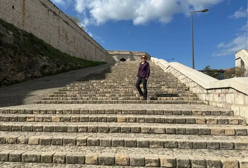 82 - But alas, the Old Fort was closed (we had a bike tour cancel last minute on us, so we were trying to find things to do at the last minute). We sure were excited to climb all those stairs to find out that it was all in vain! 