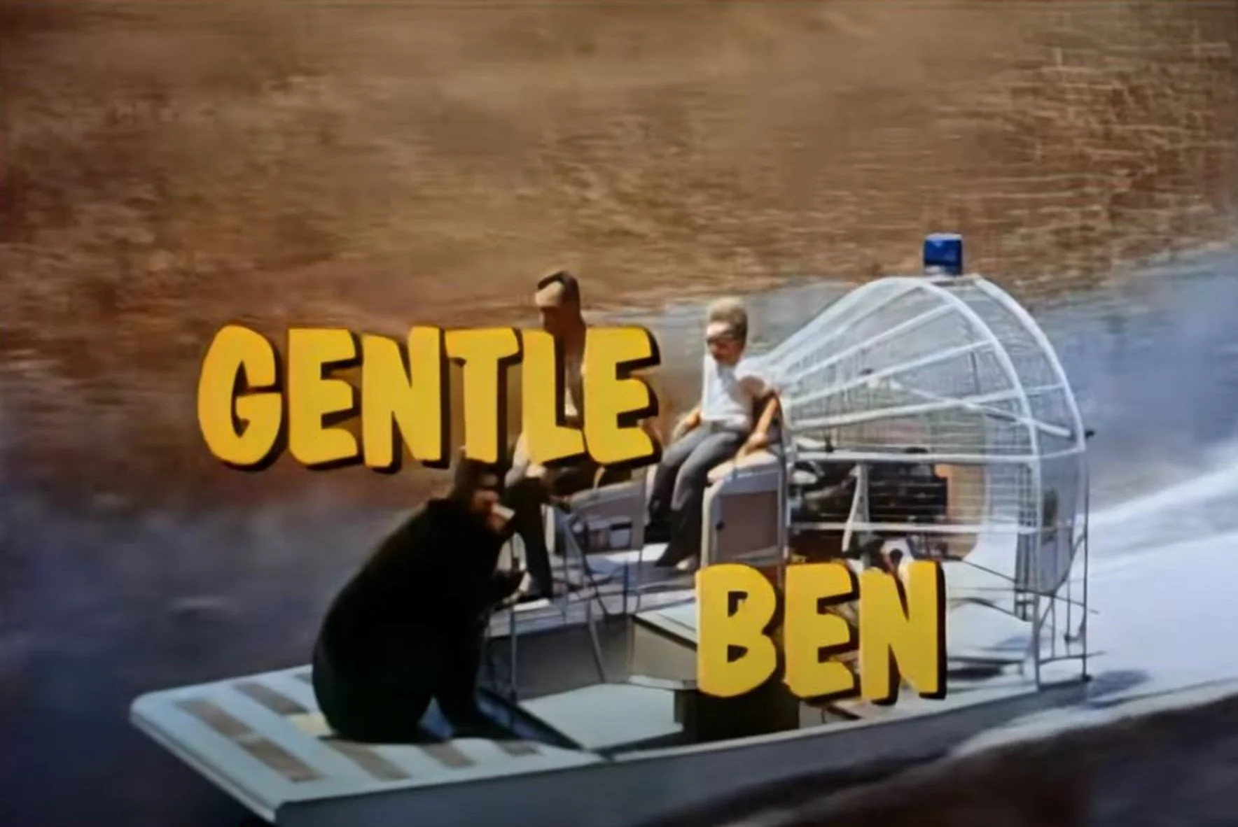 55 - He had been wanting to ride an airboat ever since watching "Gentle Ben" on TV as a kid!