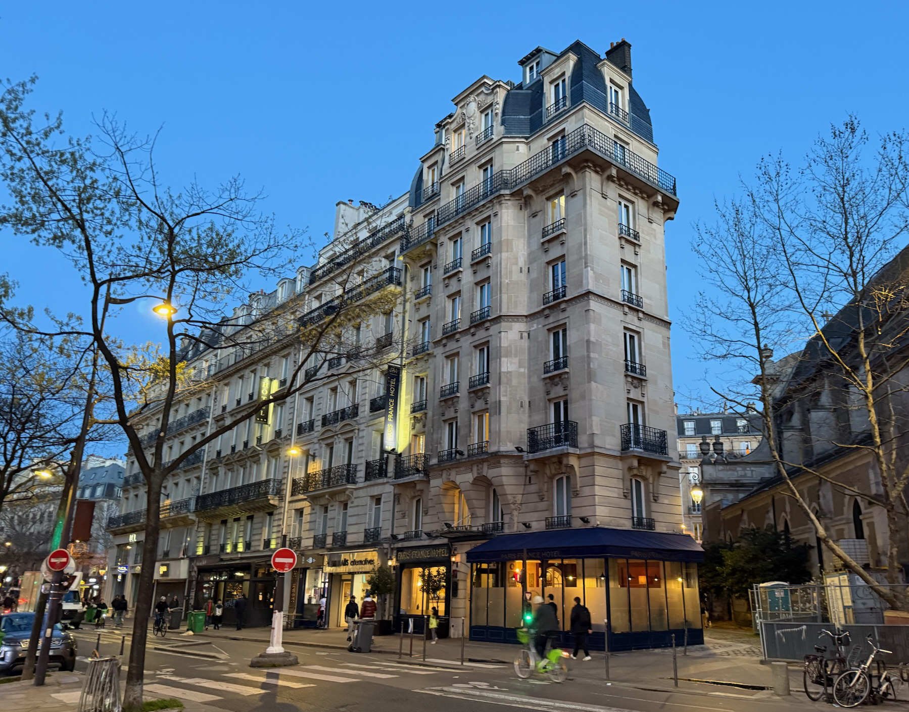 06 - Our hotel, with a very creative name -- "Hôtel Paris France."