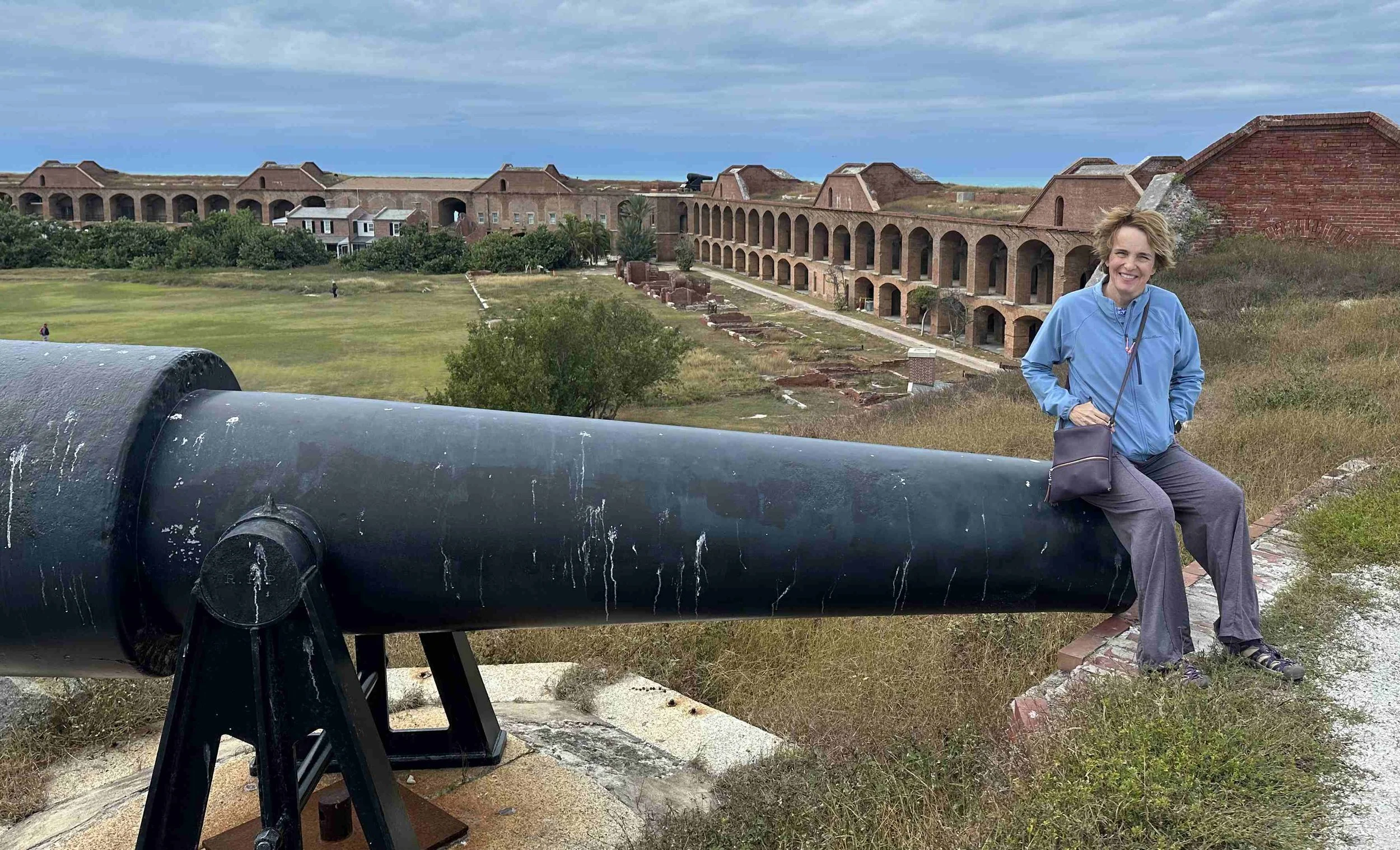 38 - Fort Jefferson was intended to hold 450 cannons to protect the US from an attack via the Gulf of Mexico. But the cannons were never fired. The only episode resembling combat came very early during the Civil War, when a rebel ship came near the F