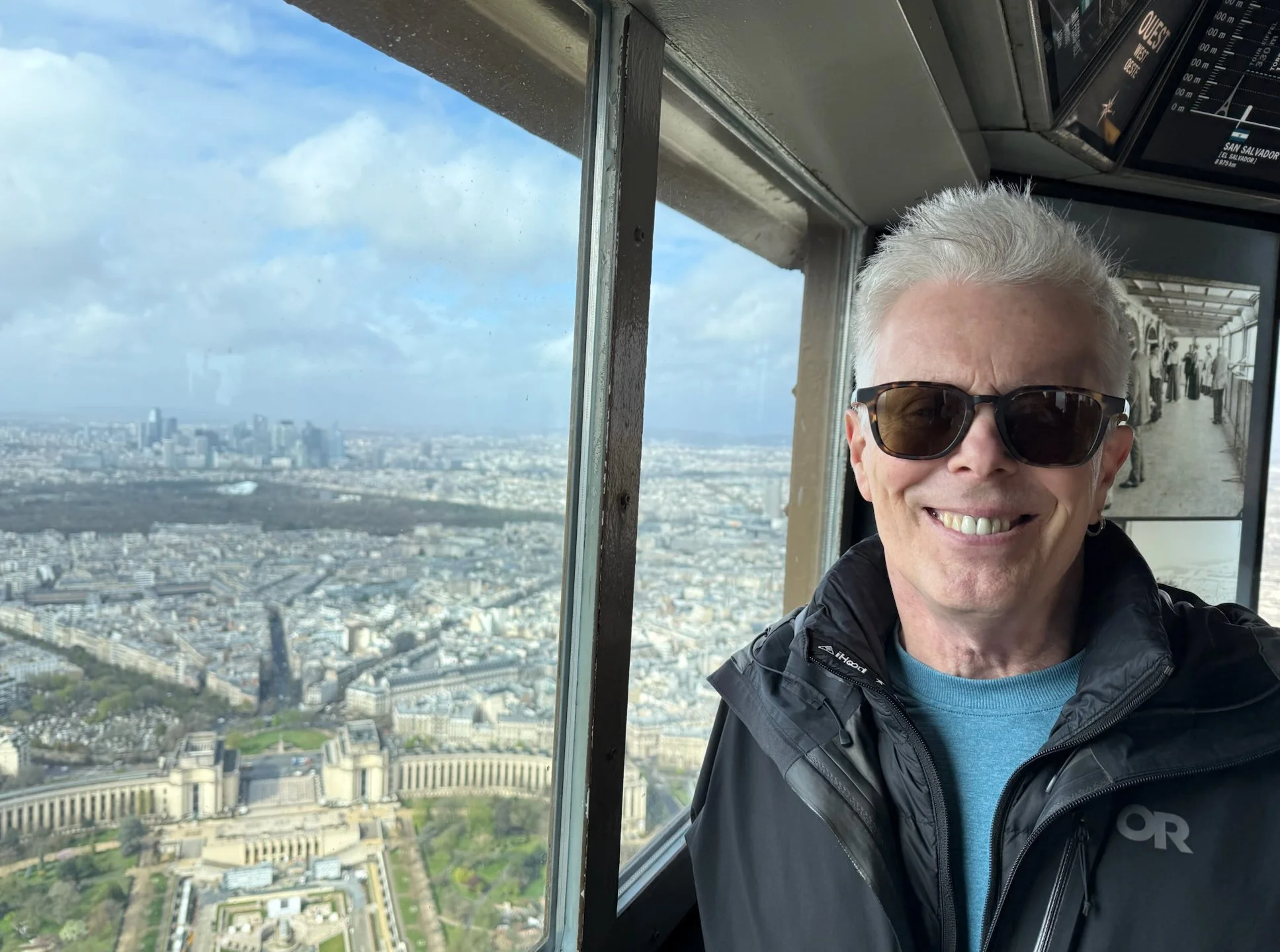 18 - Rick, up high, enjoying the view.  