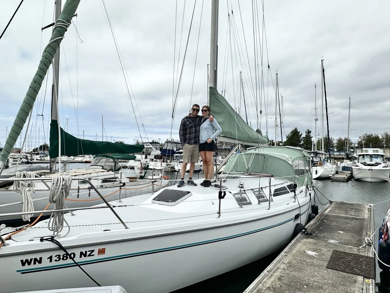 08 - Allison and Steve bought a new sailboat -- what a beauty!  Unfortunately, we didn't get to ride on it this trip, but we'll hopefully have a chance next time.