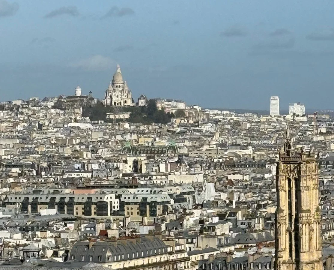 28 - The 424-step hike to the top led to this great view of the Sacré-Cœur Basilica. The basilica is the second most popular tourist destination in Paris after the Eiffel Tower.