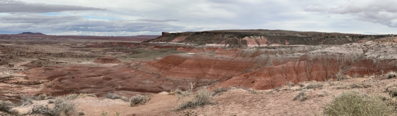39 - Time for a photo of the painted desert before we hit the road for Farmington, New Mexico.  Isn't that beautiful?!