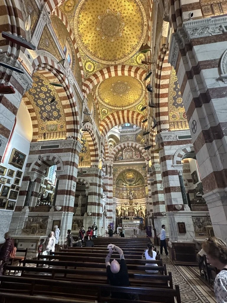 76 - The stunning interior, as well as the great views, make Notre-Dame de la Garde the most visited tourist site in Marseille.