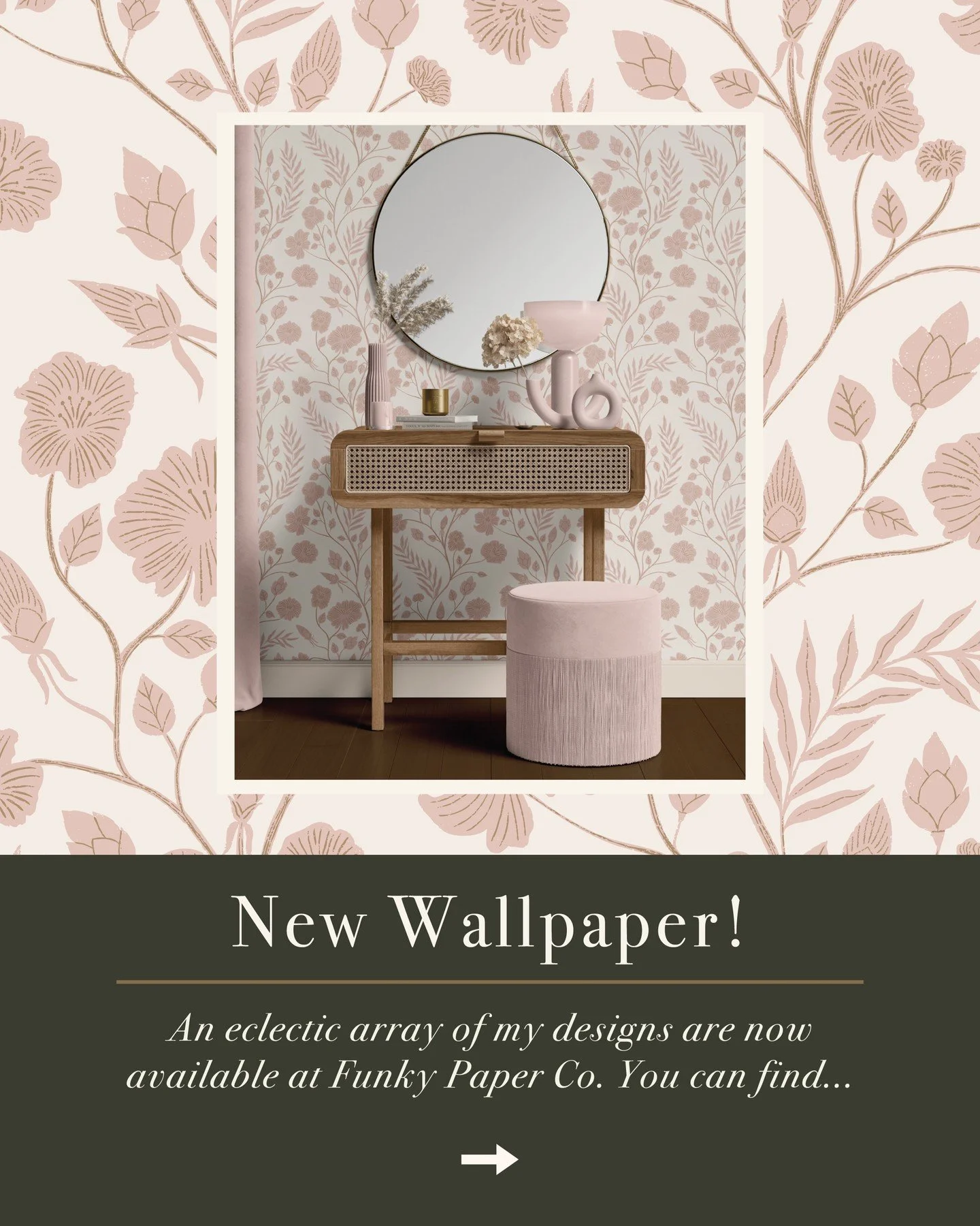 Hey Insta friends! 🥰 I'm super excited to share that you can now shop more of my designs @funkypaperco ⁣✨🎉⁣
⁣⁣
This new drop is an eclectic array of beautiful botanicals, sophisticated art-deco vibes and colorful whimsy, ready to fill your space wi