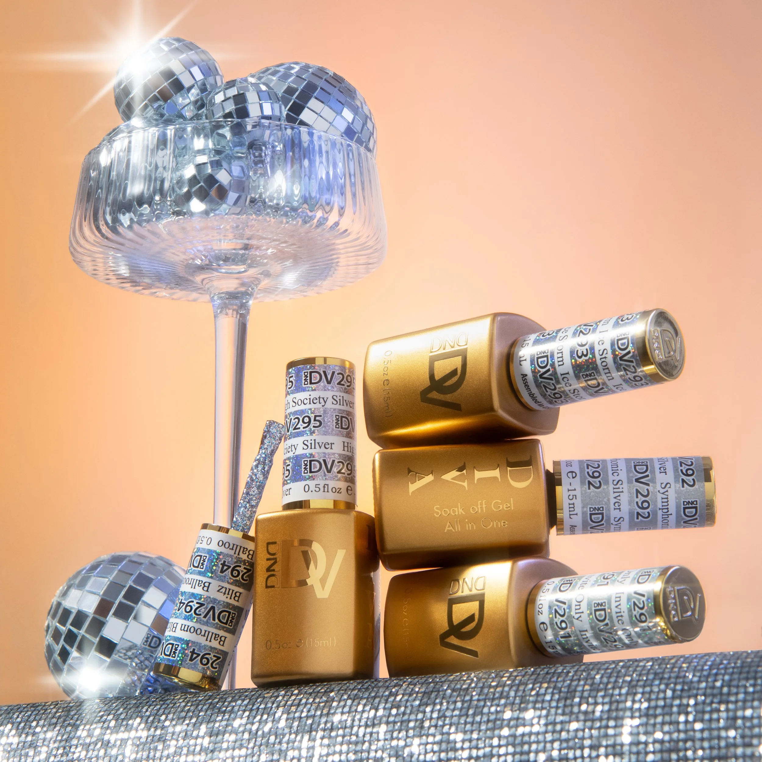 DND Gel nail and beauty campaign photoshoot for new campaign launch "Raise Your Glass"