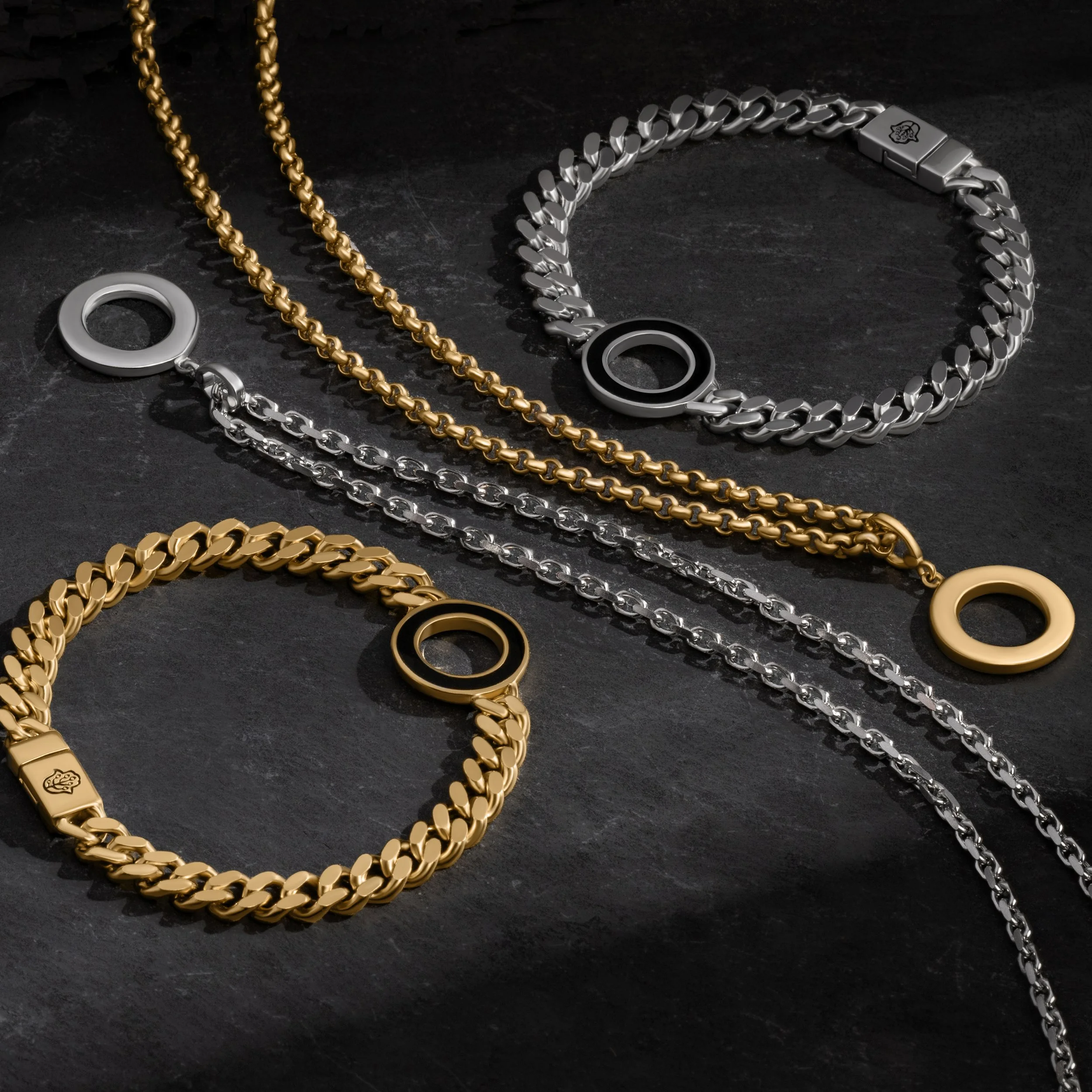 High end retouching for bracelets and necklaces photography for Karma and Luck