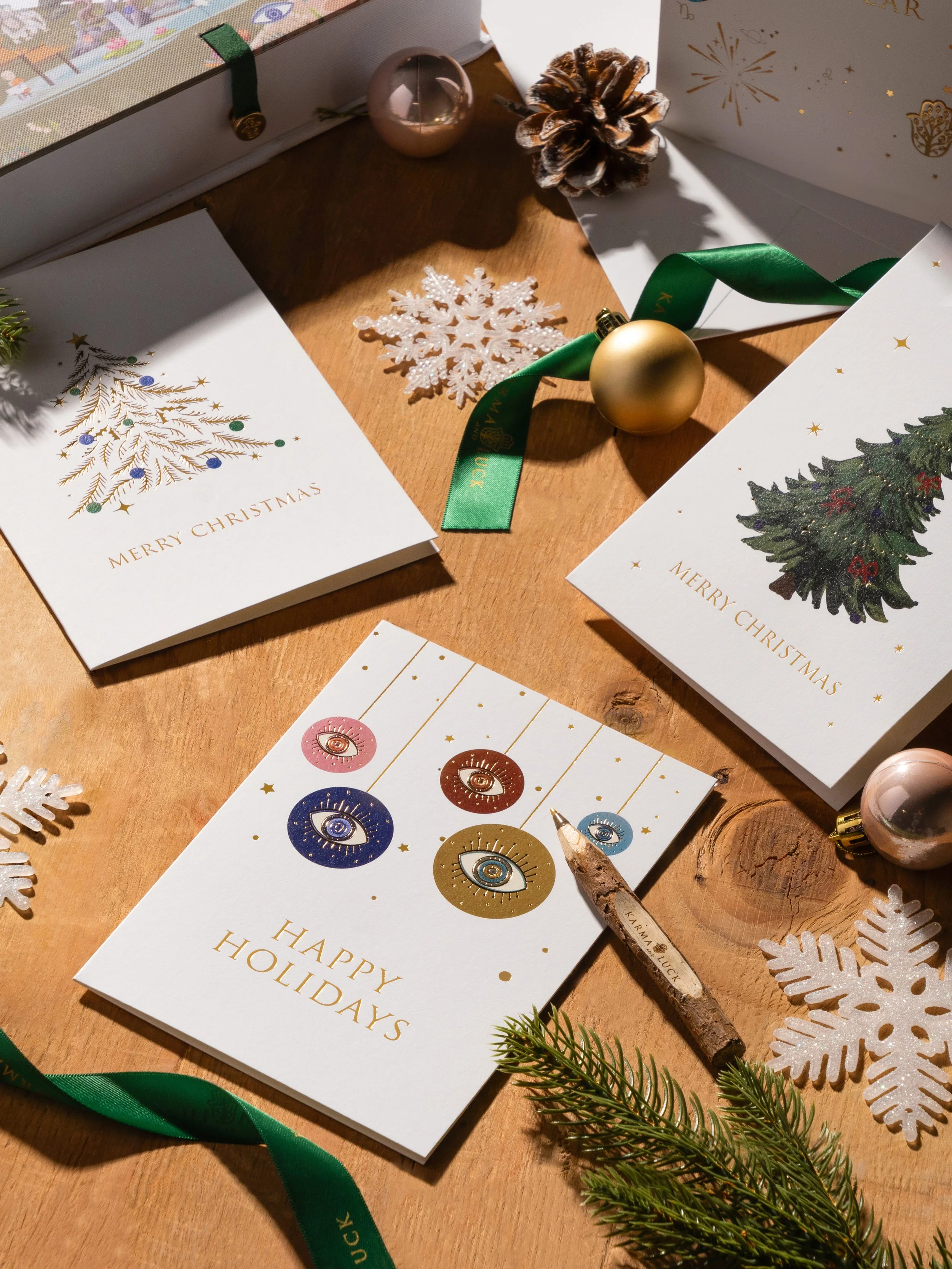 Christmas cards photography for holidays