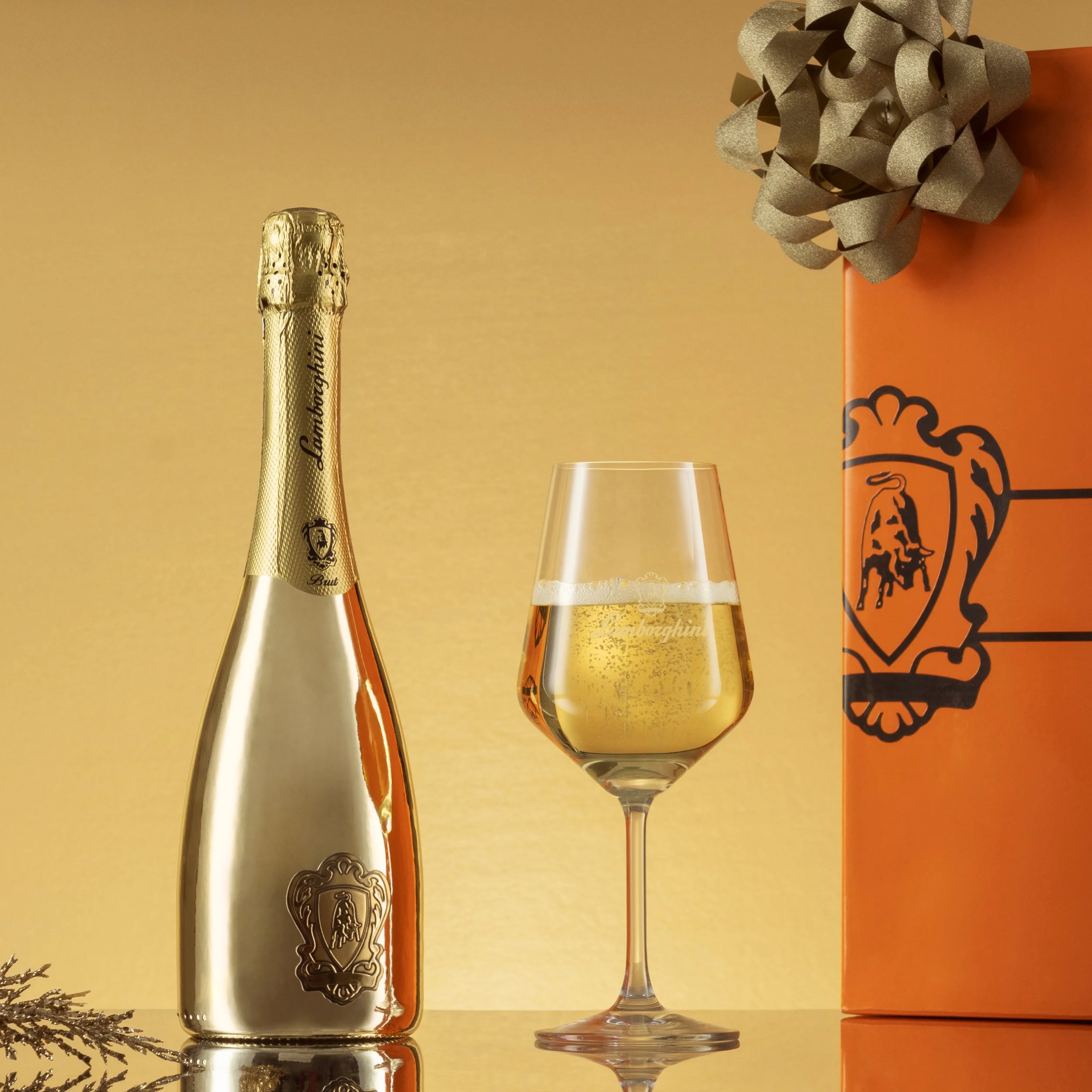 Happy New Year photography for Lamborghini wine